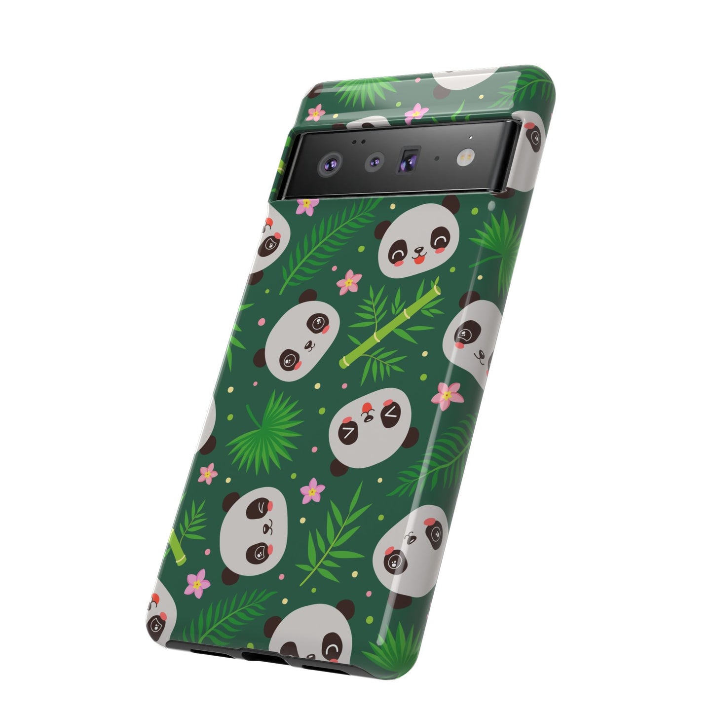 Cute Panda: Tough Case for iPhone, Samsung Galaxy and Google Pixel devices