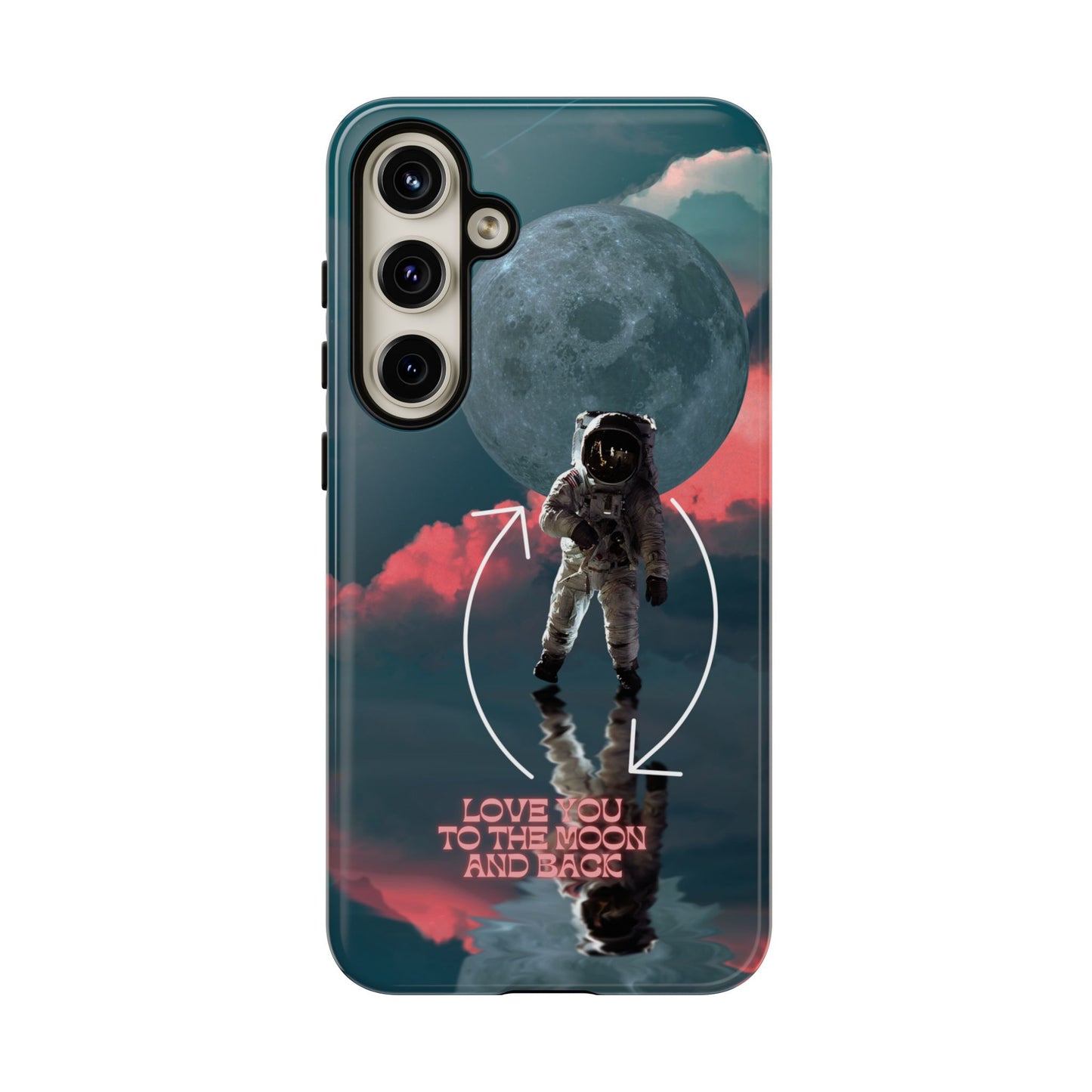 Love You to the Moon and Back: Romance-themed phone case for iPhone, Samsung Galaxy and Google Pixel devices