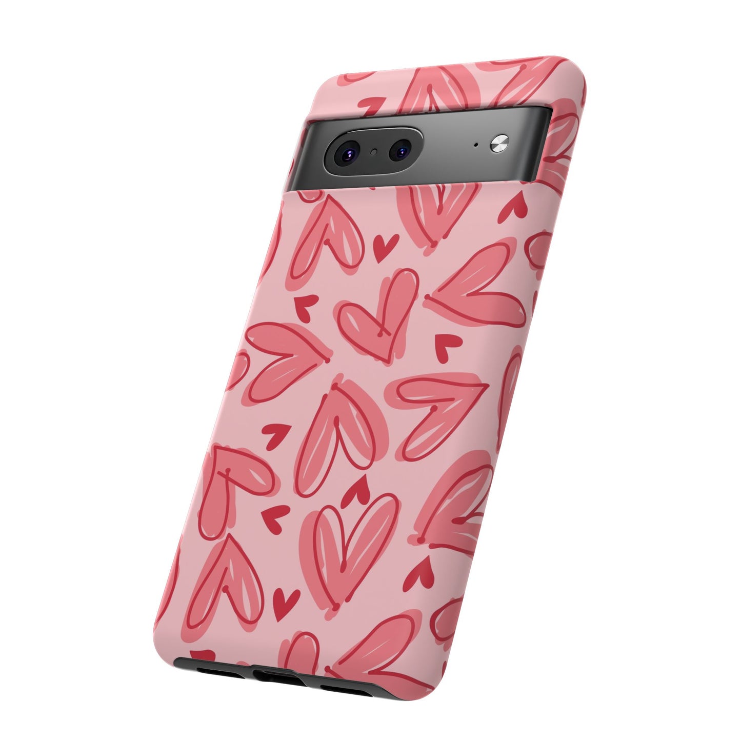 Hearts: Tough Case for iPhone, Samsung Galaxy and Google Pixel devices