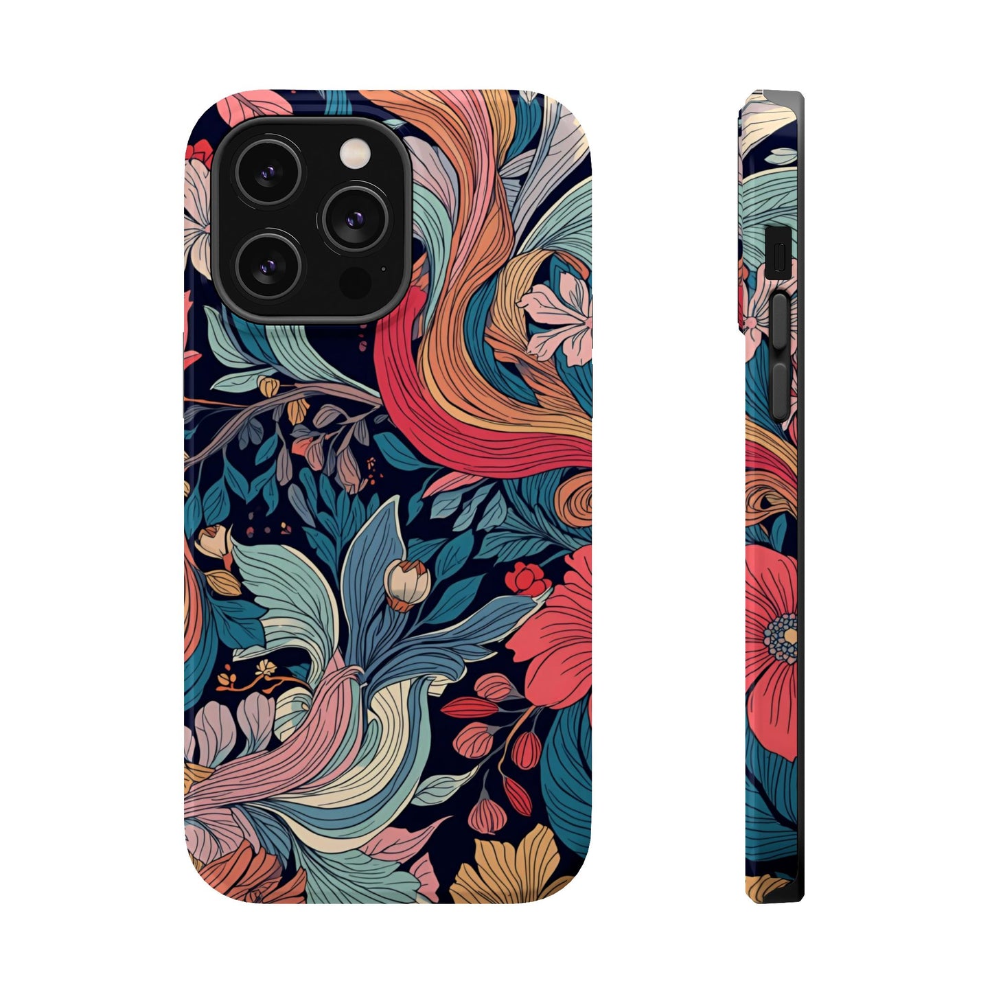 Floral Charm (MagSafe version): Fashion Phone Case for iPhone