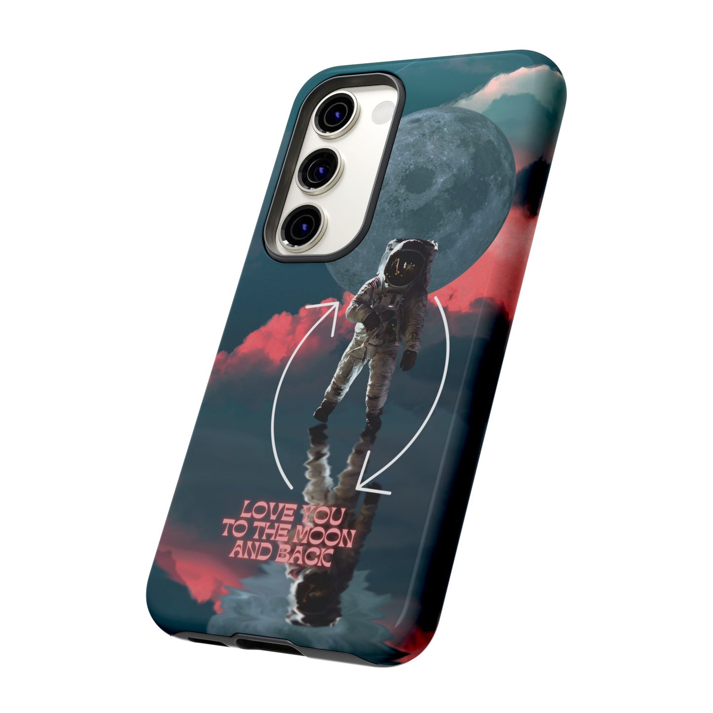 Love You to the Moon and Back: Romance-themed phone case for iPhone, Samsung Galaxy and Google Pixel devices
