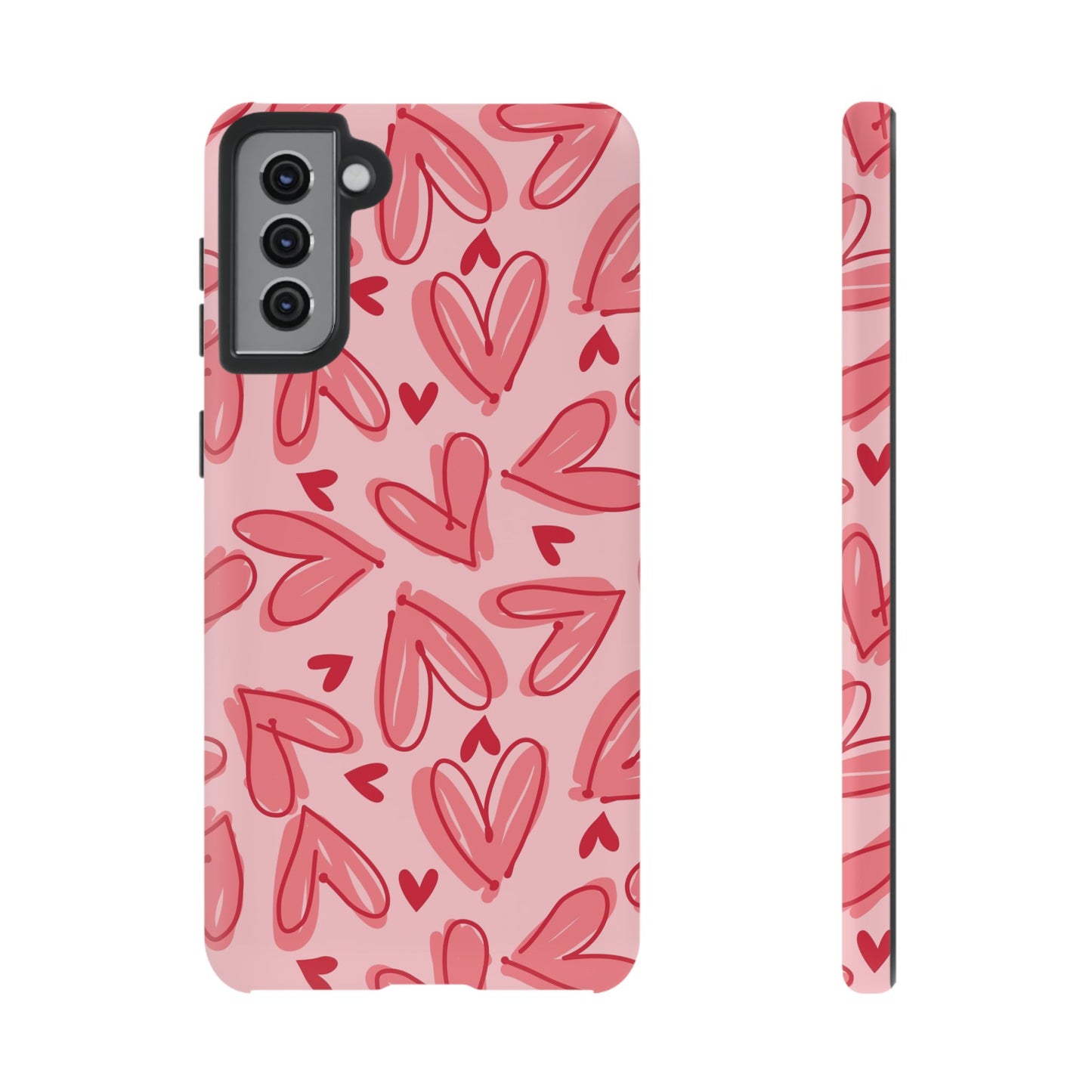 Hearts: Tough Case for iPhone, Samsung Galaxy and Google Pixel devices