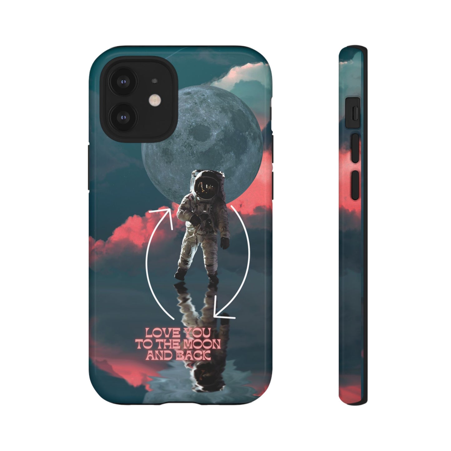 Love You to the Moon and Back: Romance-themed phone case for iPhone, Samsung Galaxy and Google Pixel devices