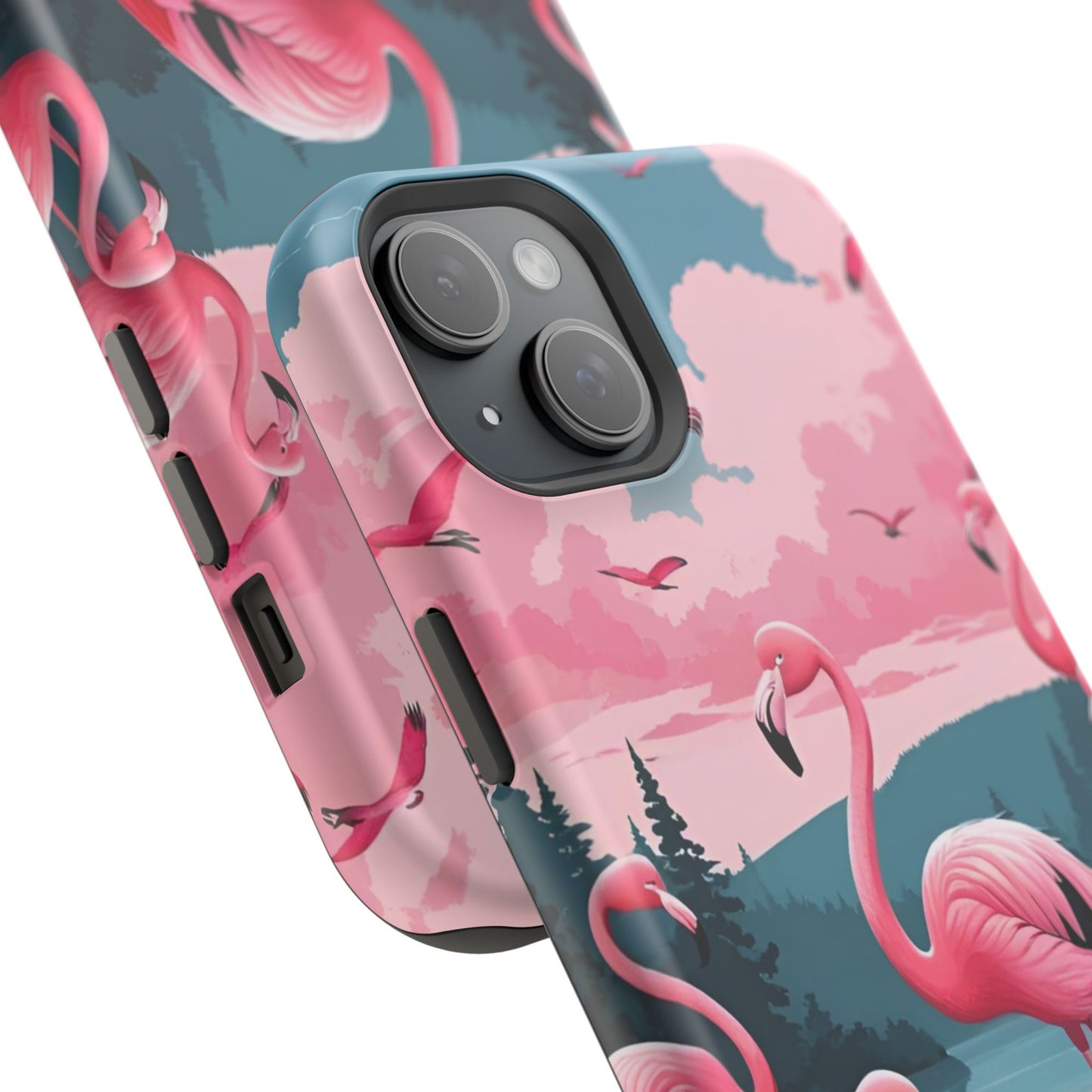 Velvet Skies Flamingo Case MagSafe phone case for Apple iPhone