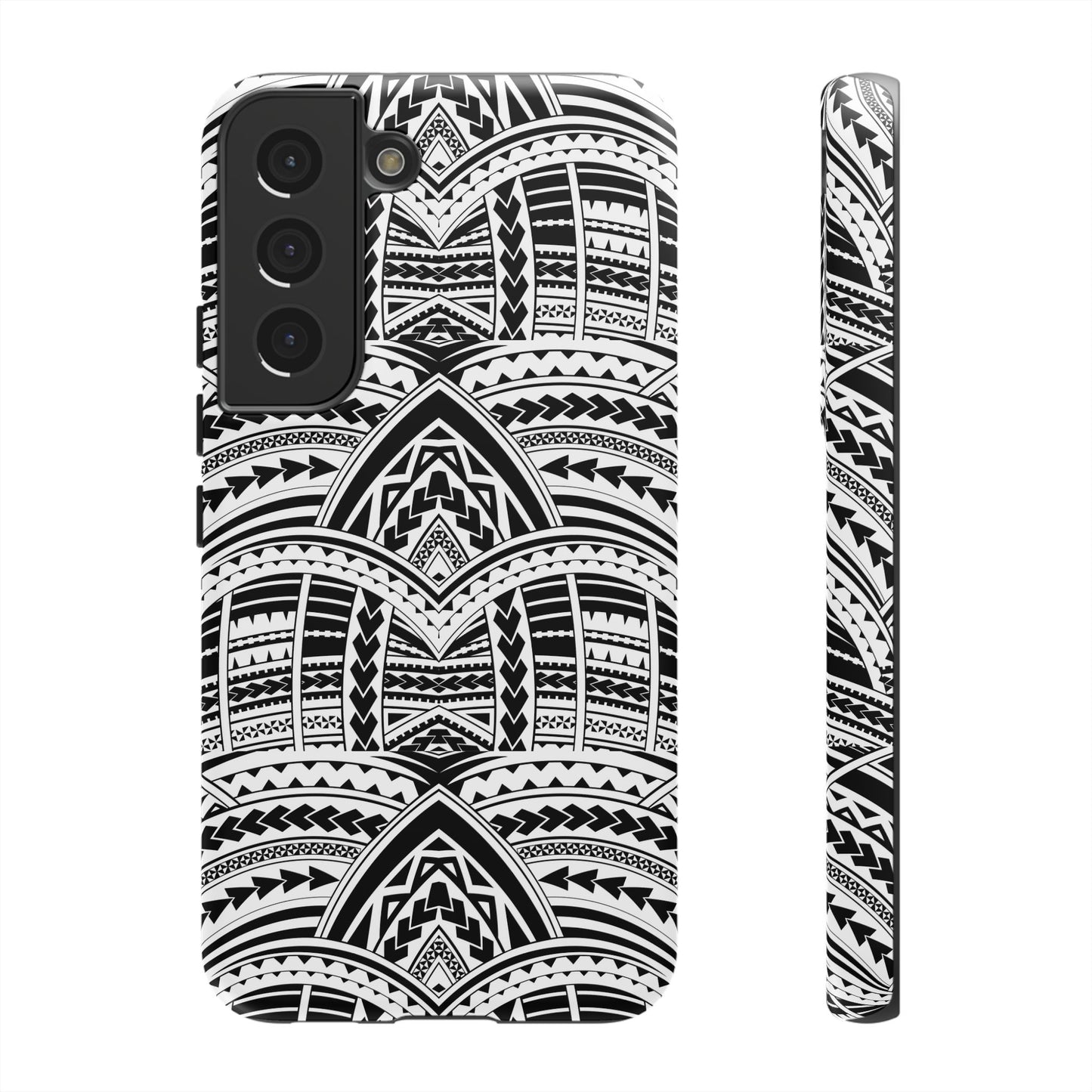 Tatoeage: telefoonhoesje met tribalpatroon voor iPhone, Samsung Galaxy en Google Pixel