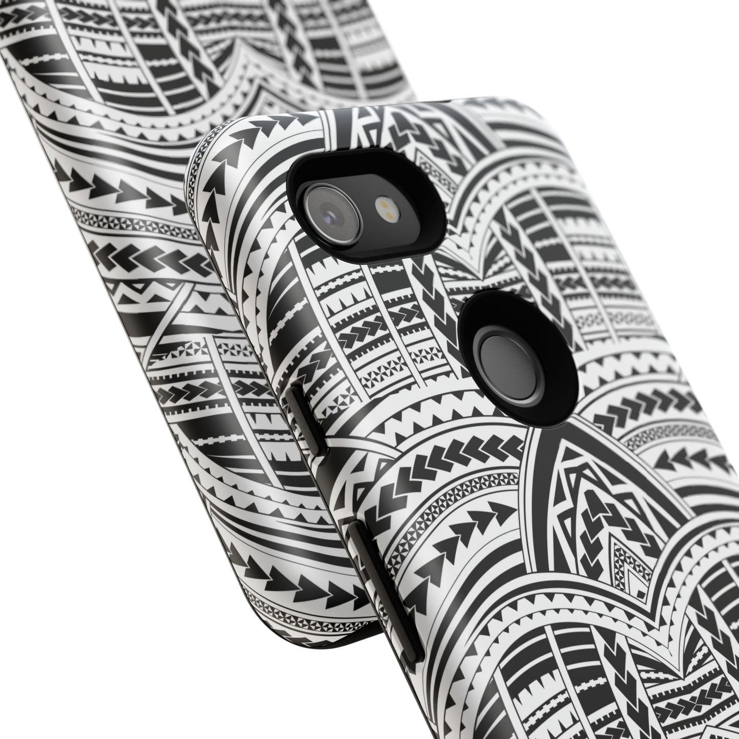 Tatoeage: telefoonhoesje met tribalpatroon voor iPhone, Samsung Galaxy en Google Pixel