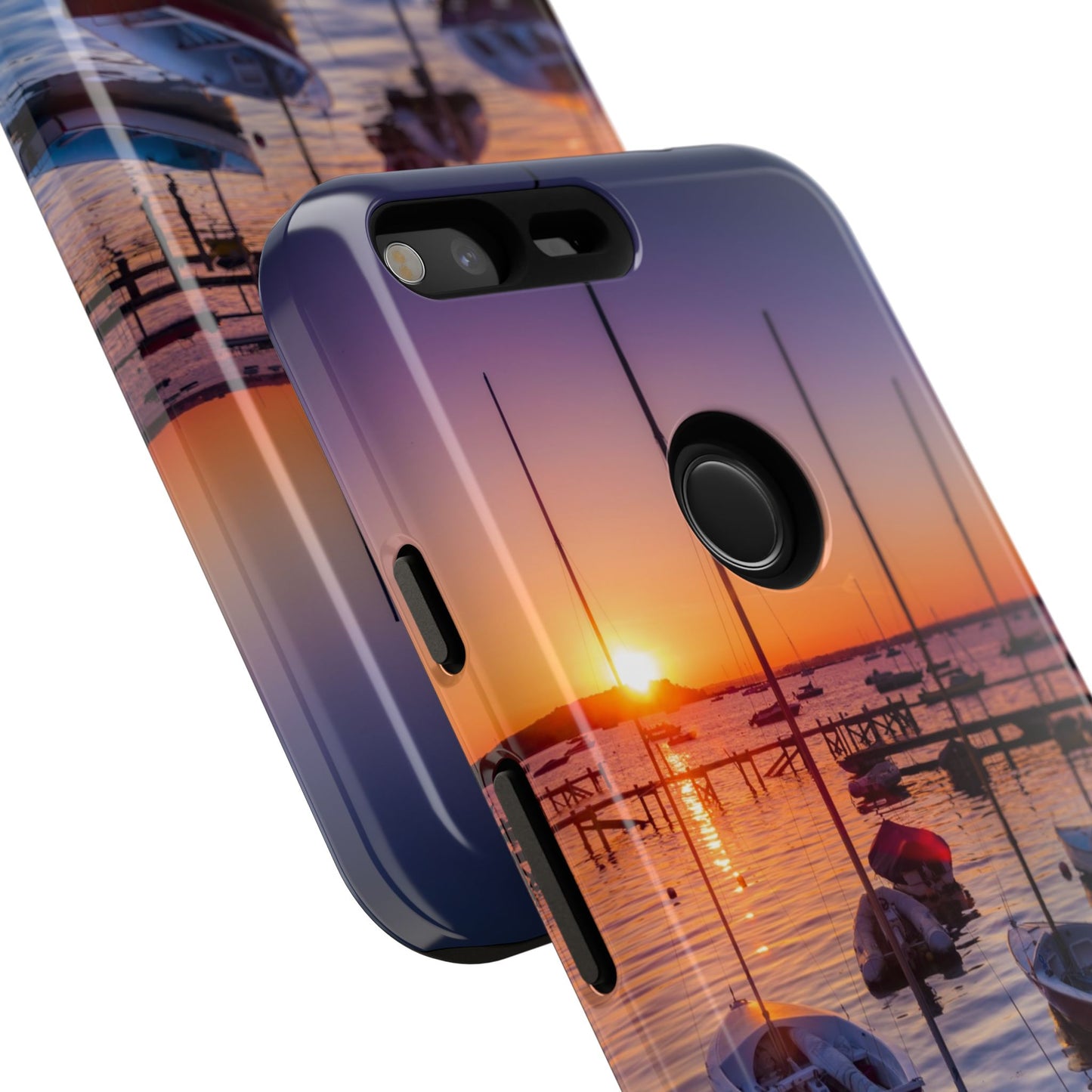 Fortune Favors the Bold: Sunset Sail Phone Case for iPhone, Samsung Galaxy and Google Pixel devices