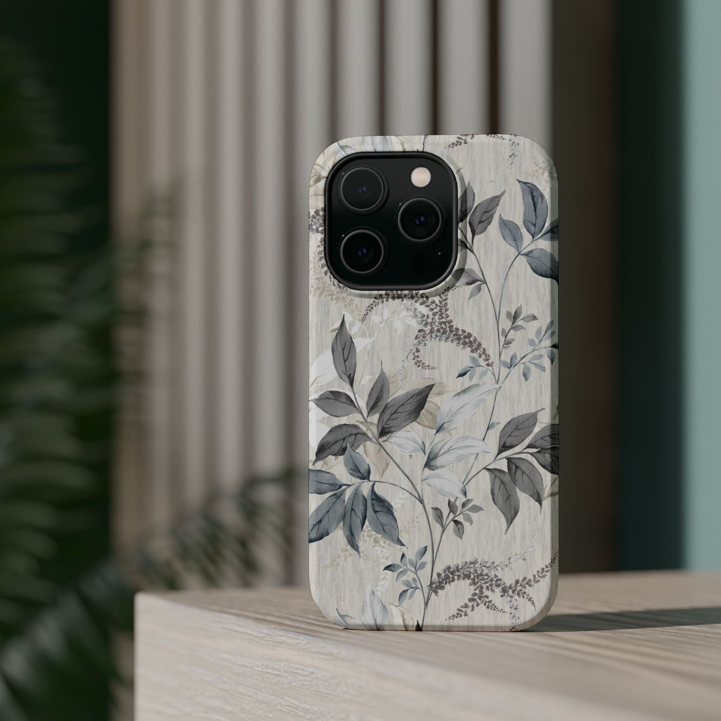 Luxury Leaves (MagSafe version): Artistic case for iPhone, Samsung Galaxy and Google Pixel