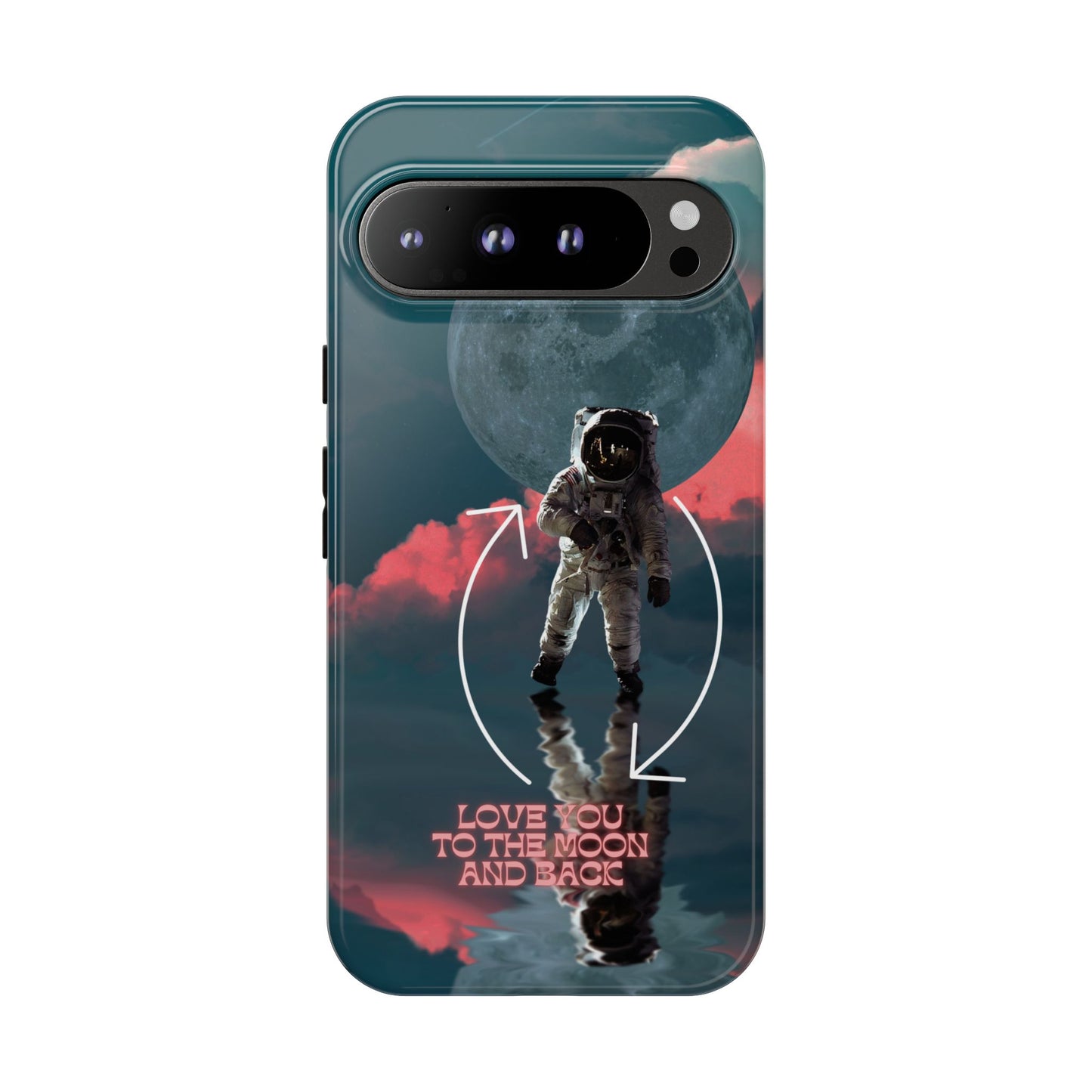 Love You to the Moon and Back: Romance-themed phone case for iPhone, Samsung Galaxy and Google Pixel devices