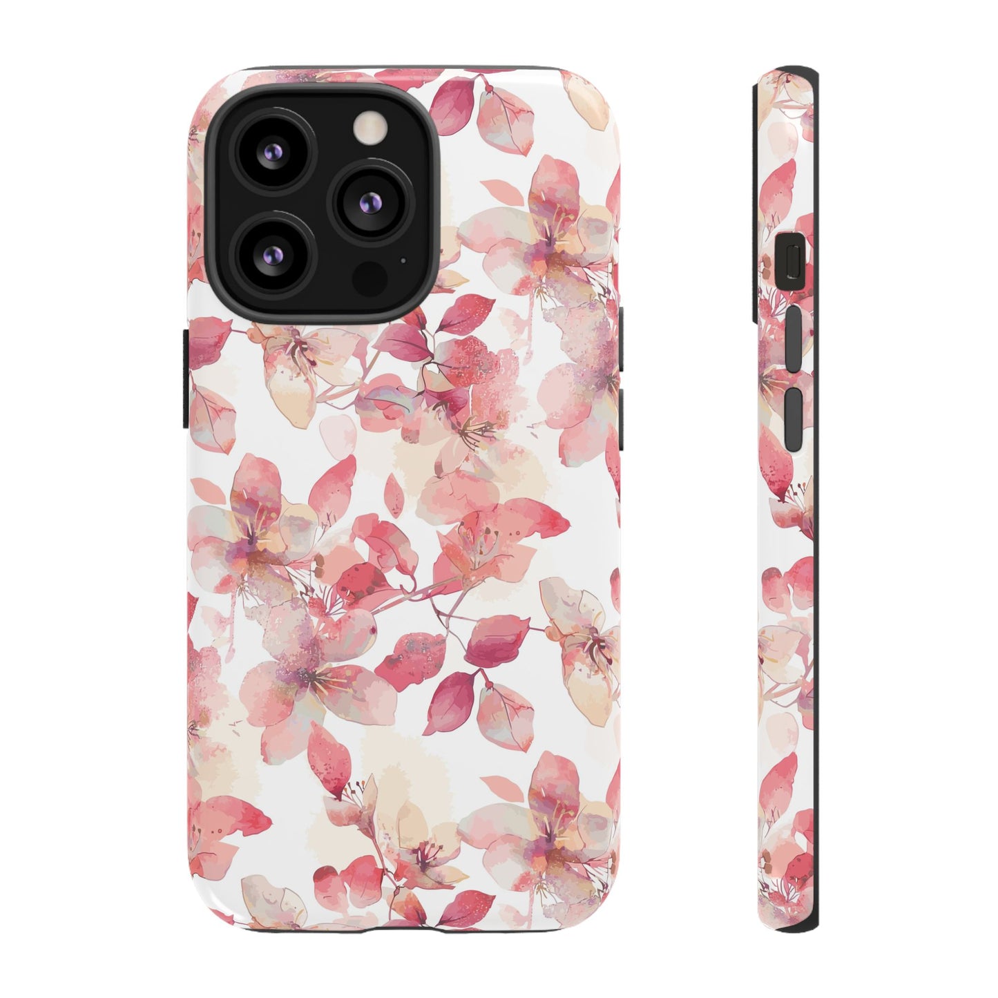 Watercolor Flowers: Tough Case for iPhone, Samsung Galaxy and Google Pixel devices