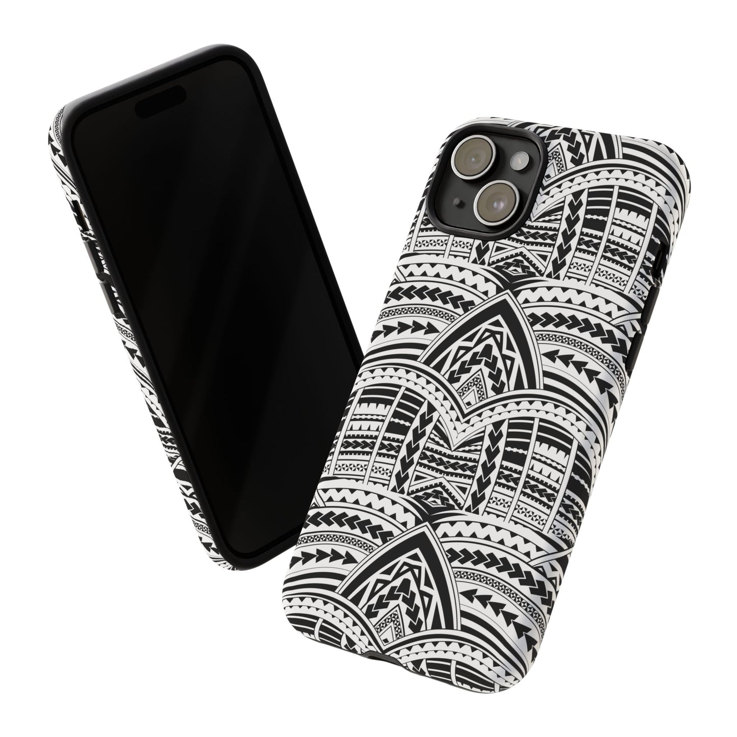 Tatoeage: telefoonhoesje met tribalpatroon voor iPhone, Samsung Galaxy en Google Pixel
