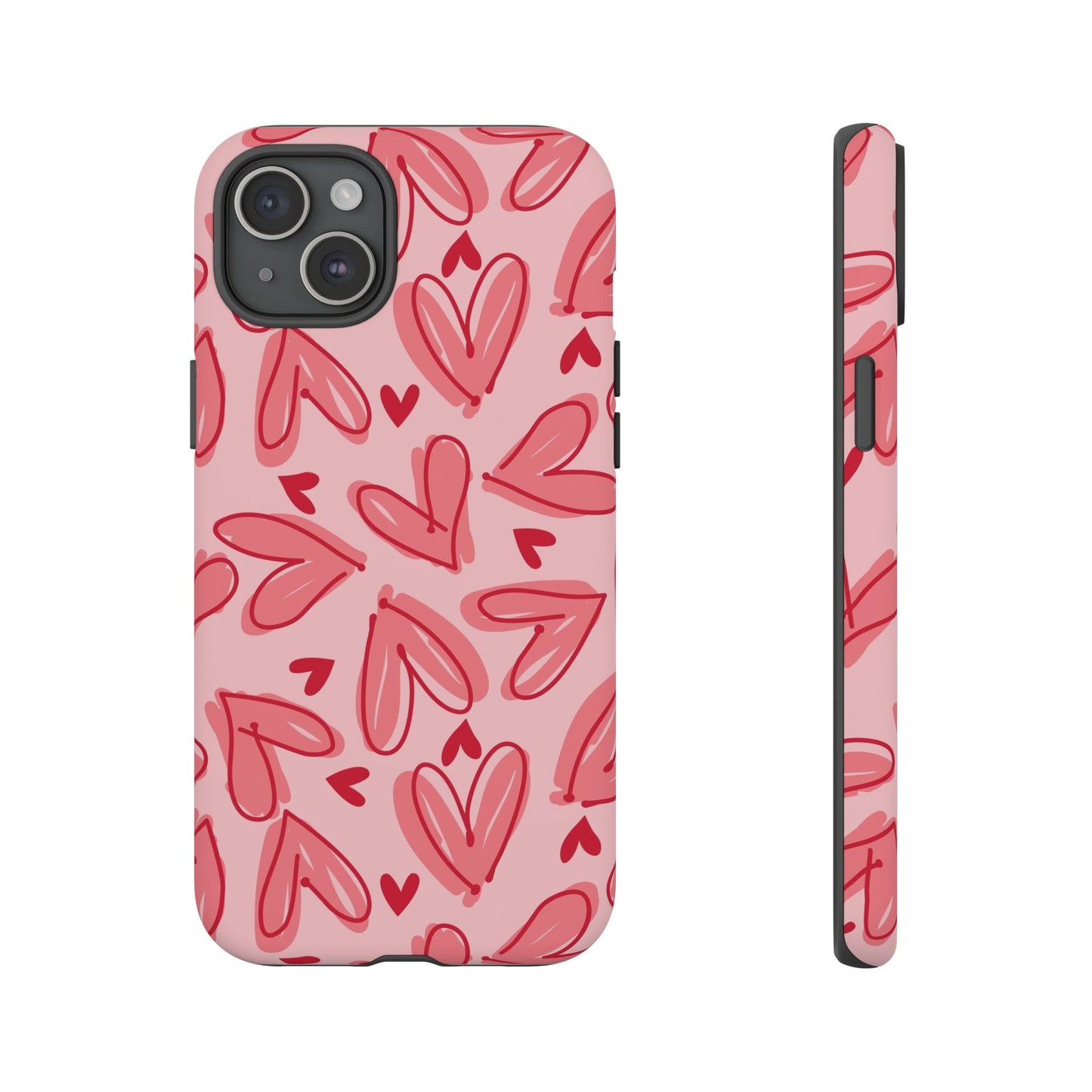 Hearts: Tough Case for iPhone, Samsung Galaxy and Google Pixel devices
