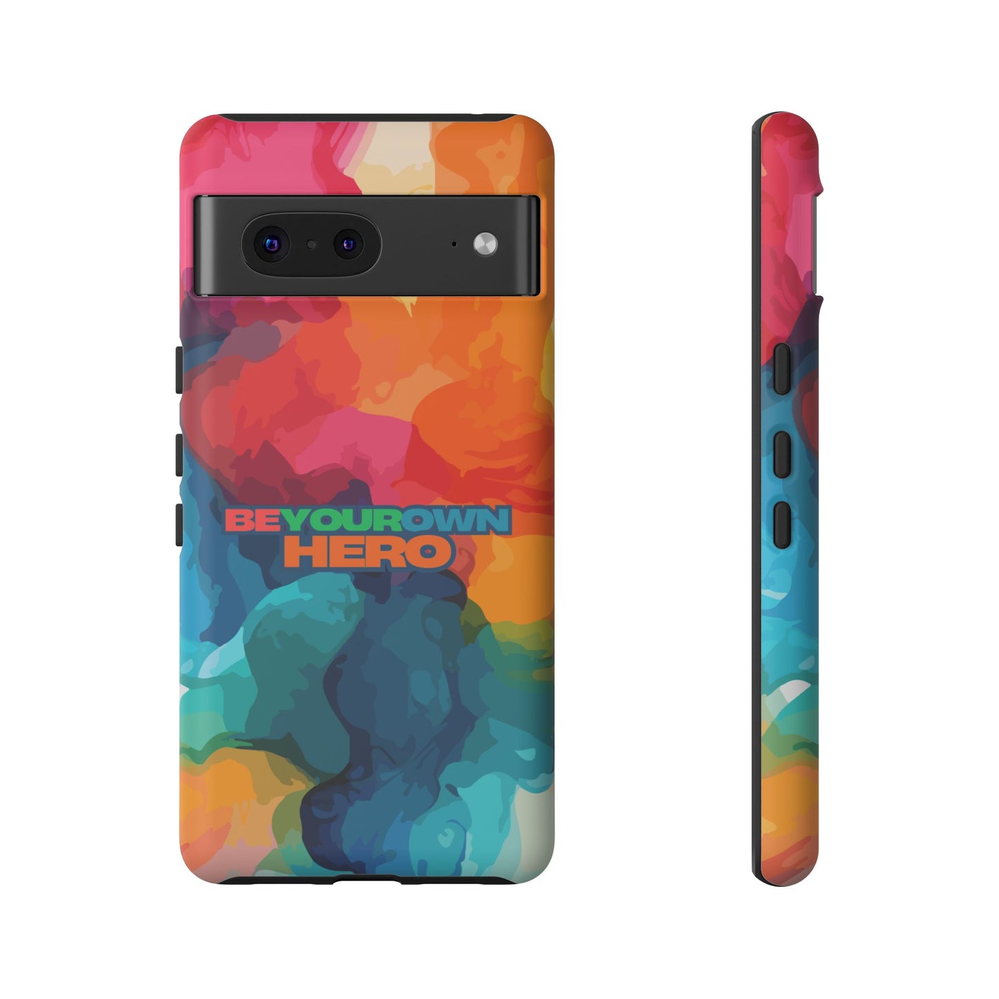 Be Your Own Hero: Tough Case for iPhone, Samsung Galaxy and Google Pixel
