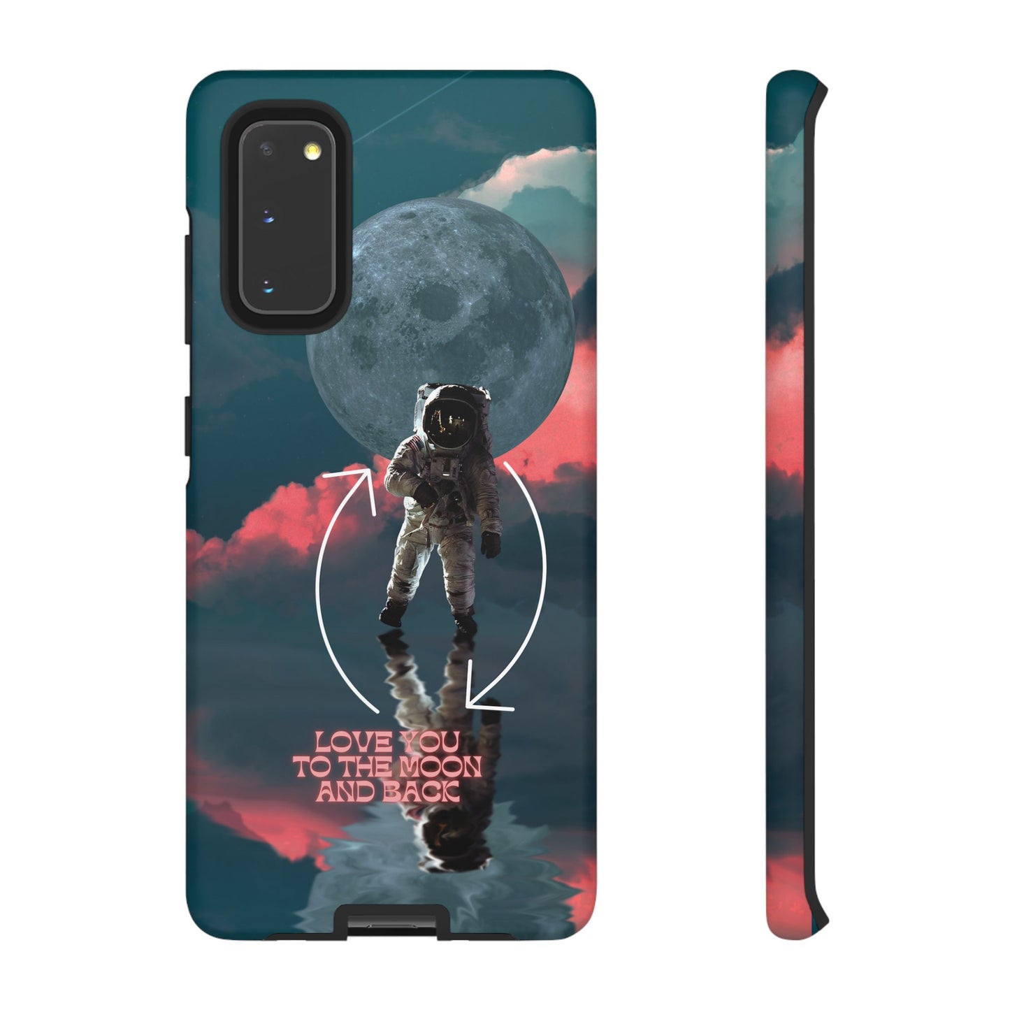 Love You to the Moon and Back: Romance-themed phone case for iPhone, Samsung Galaxy and Google Pixel devices