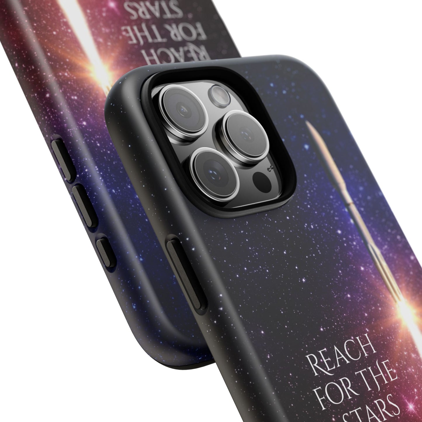 Reach for the stars: rocket illustrated phone case for iPhone, Samsung Galaxy and Pixel devices
