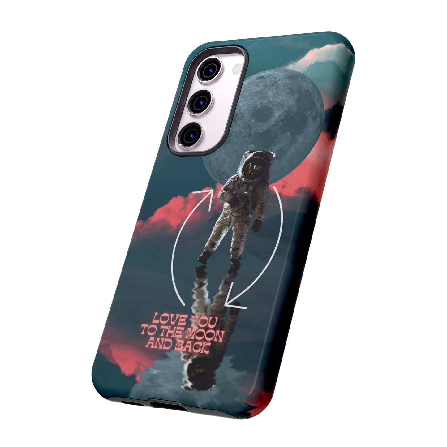 Love You to the Moon and Back: Romance-themed phone case for iPhone, Samsung Galaxy and Google Pixel devices