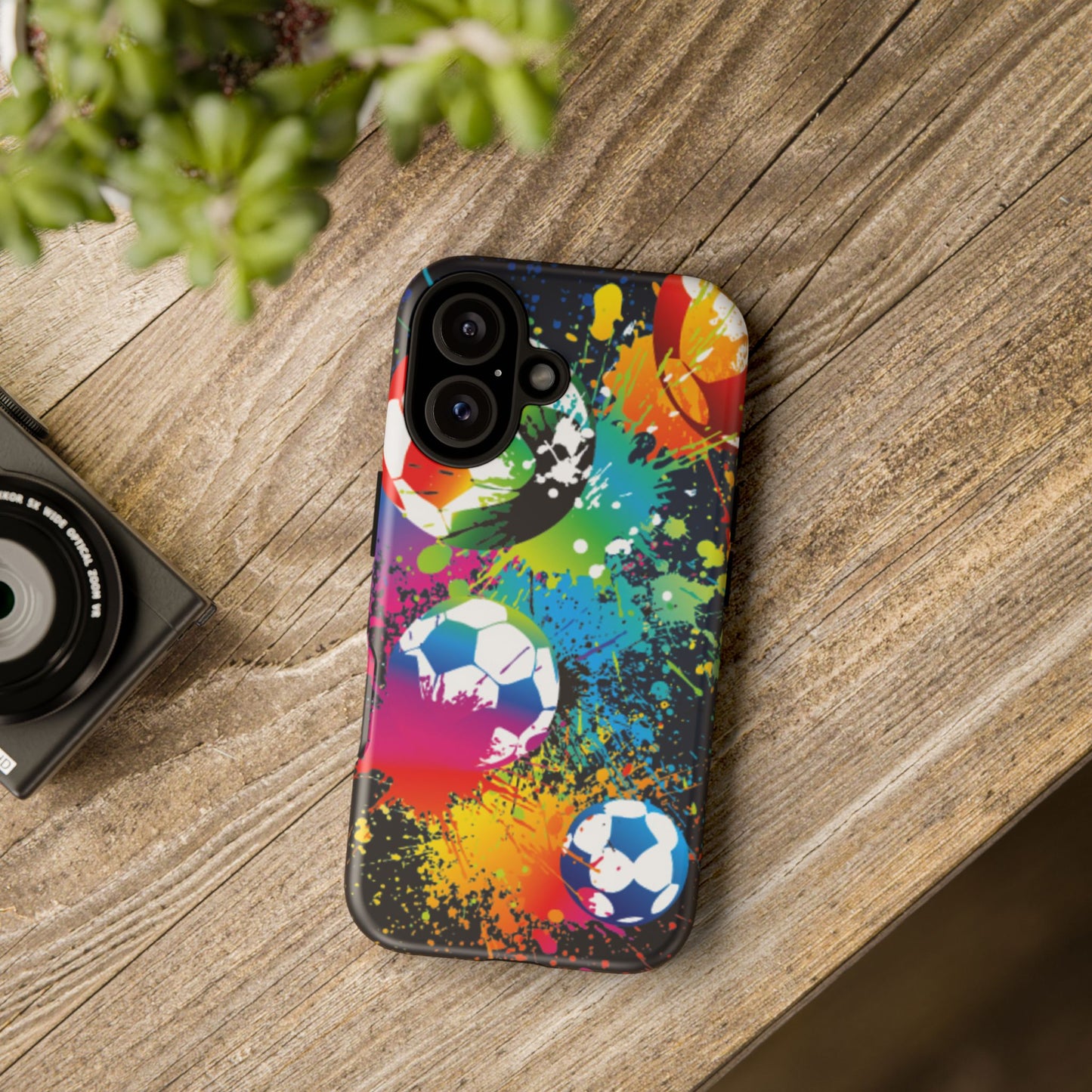 Footballer's Phone Case: Vibrant Case for iPhone, Samsung Galaxy and Google Pixel devices