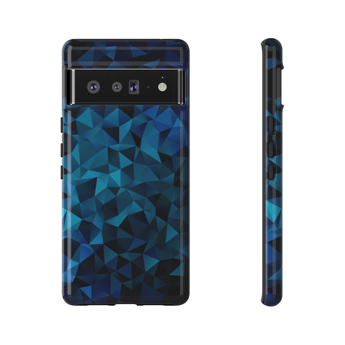 Blue Diamonds: Phone Case with Elegant Prints for iPhone, Samsung Galaxy and Google Pixel devices