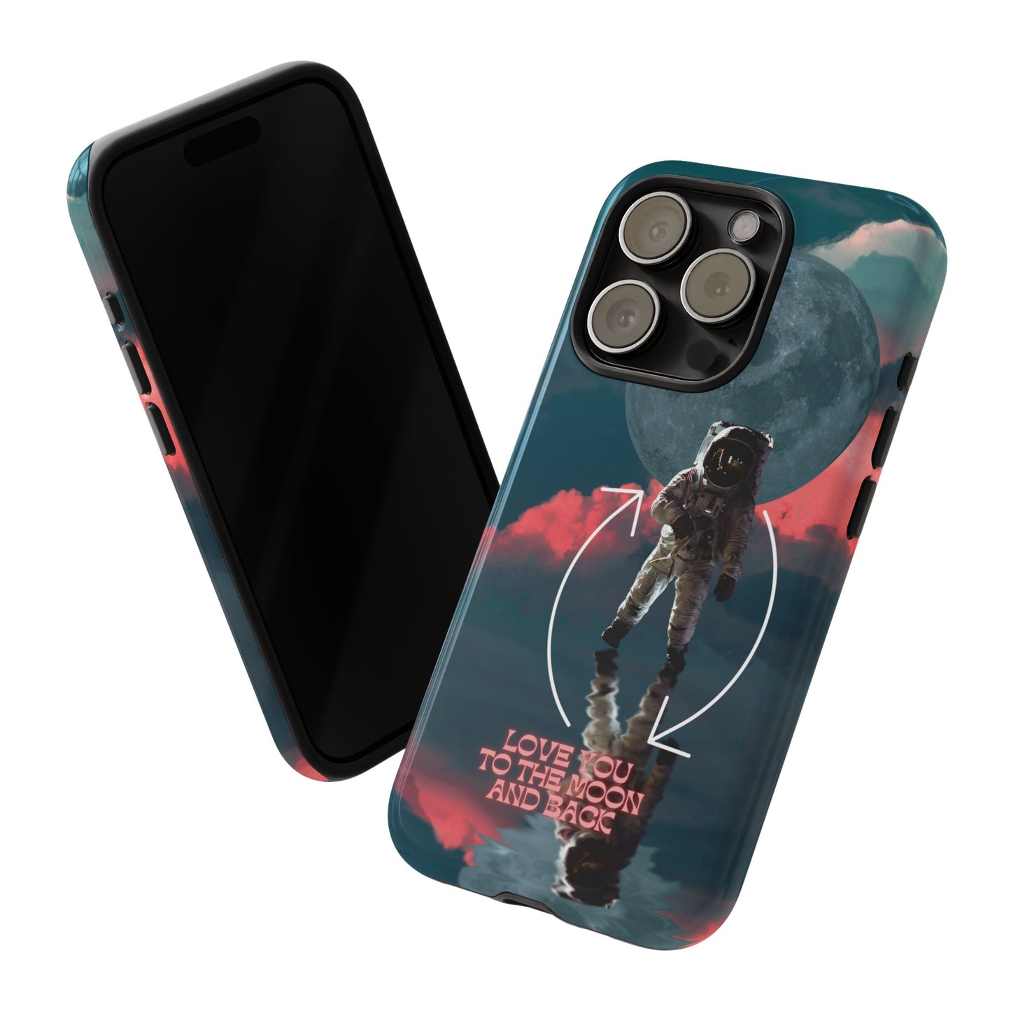 Love You to the Moon and Back: Romance-themed phone case for iPhone, Samsung Galaxy and Google Pixel devices