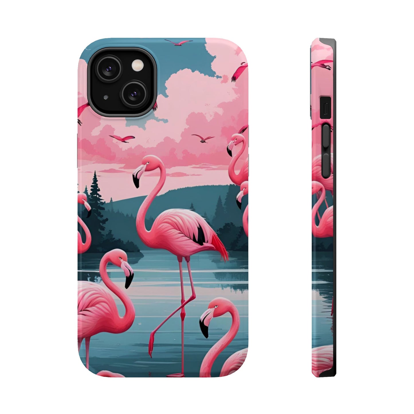 Velvet Skies Flamingo Case MagSafe phone case for Apple iPhone