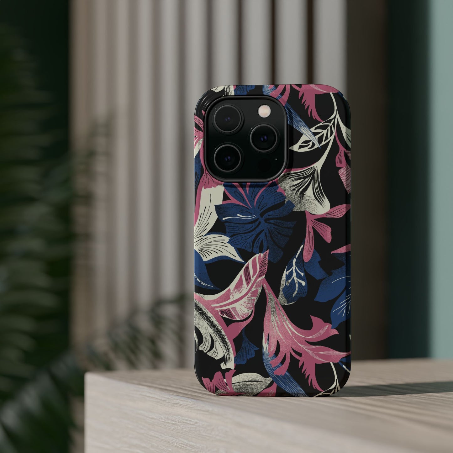 Tropique (MagSafe version): Palm & Fall Fusion Phone Case for iPhone