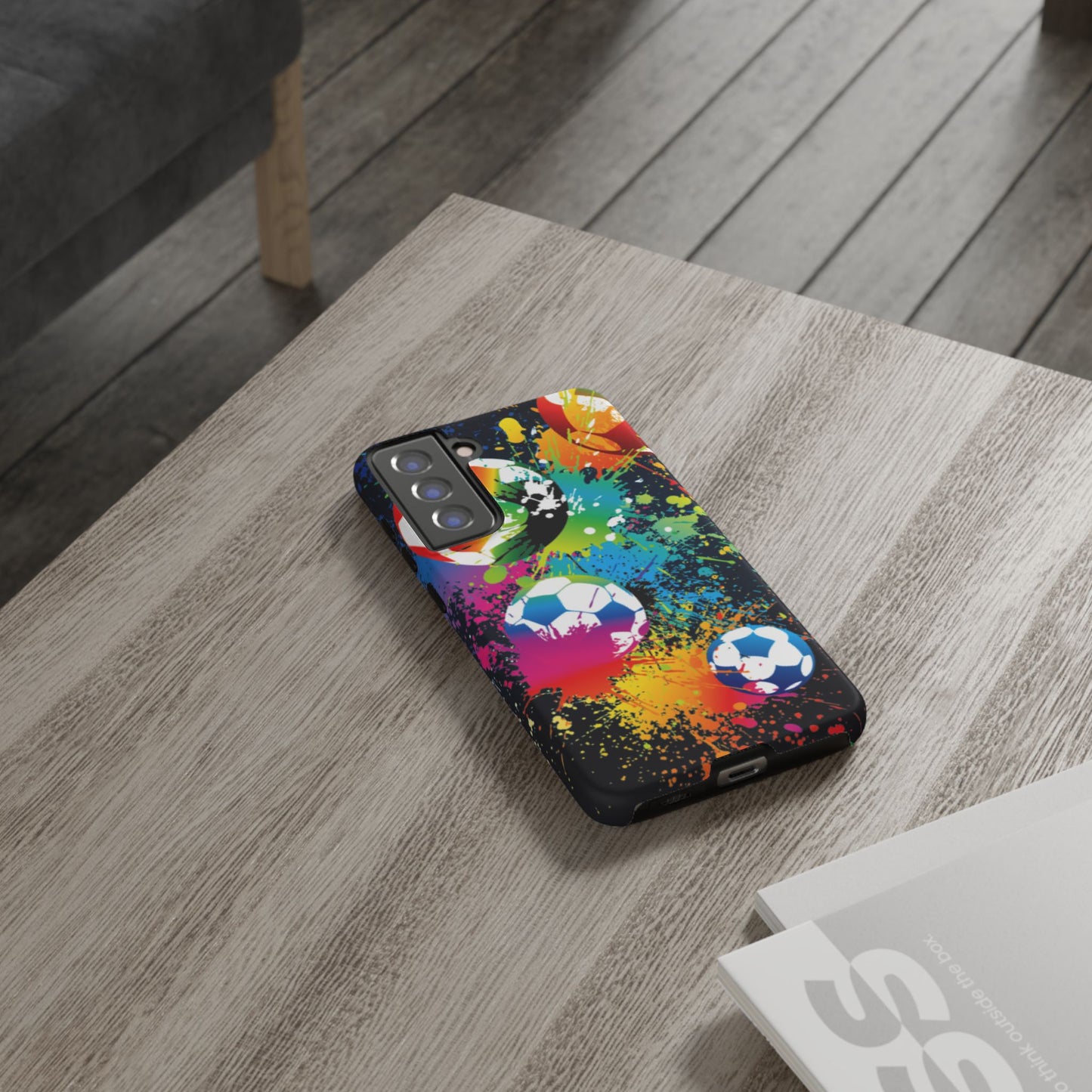 Footballer's Phone Case: Vibrant Case for iPhone, Samsung Galaxy and Google Pixel devices