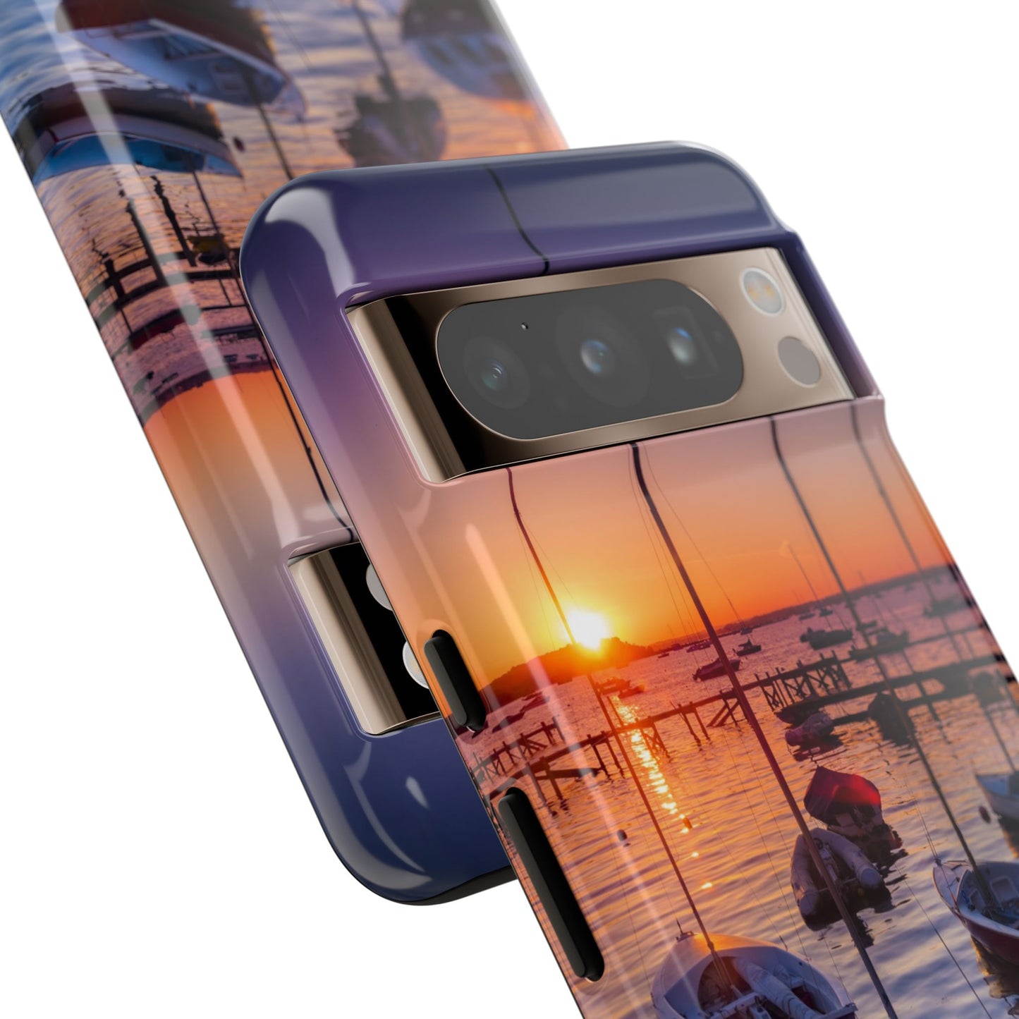 Fortune Favors the Bold: Sunset Sail Phone Case for iPhone, Samsung Galaxy and Google Pixel devices