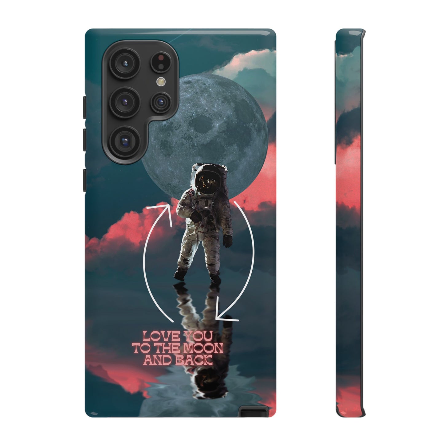 Love You to the Moon and Back: Romance-themed phone case for iPhone, Samsung Galaxy and Google Pixel devices