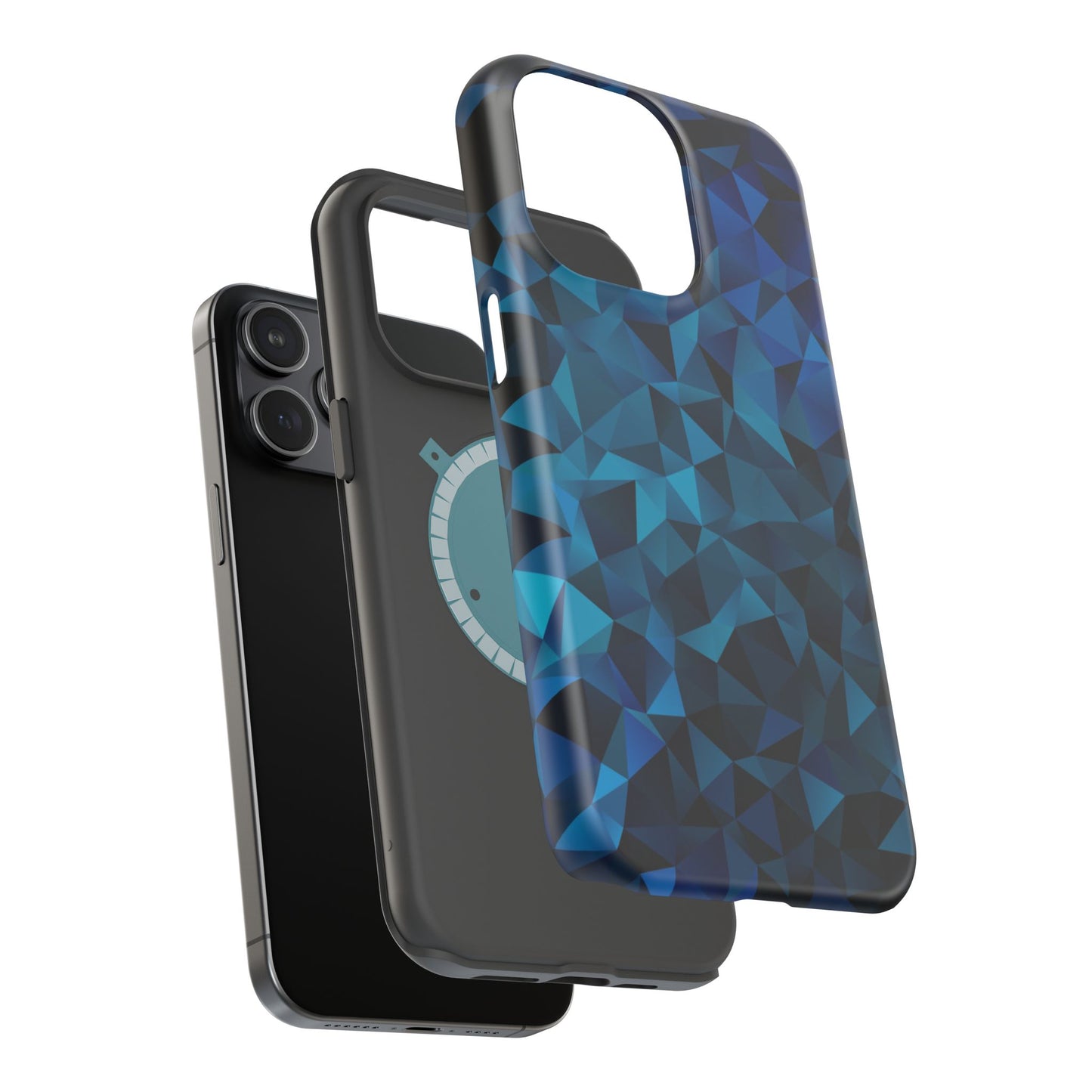 Blue Diamonds (MagSafe version): Elegant phone case for iPhone