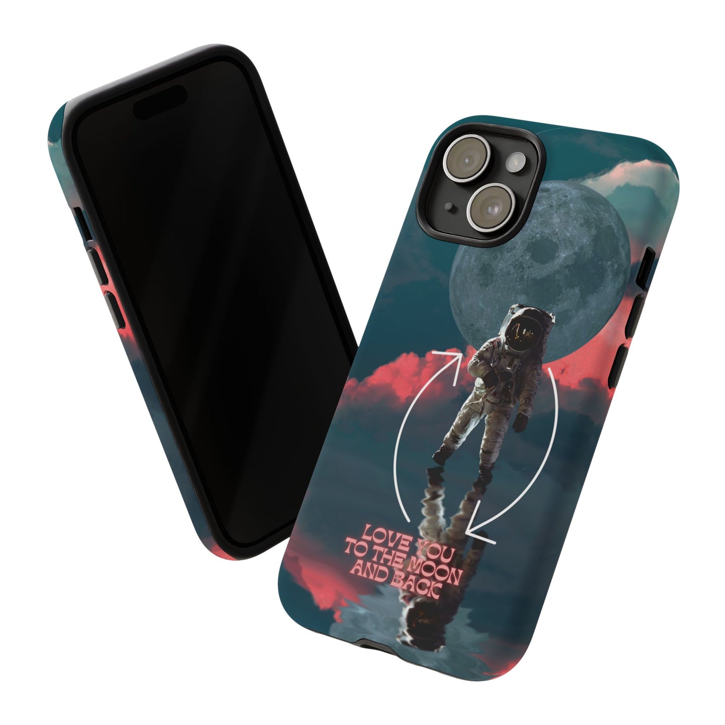 Love You to the Moon and Back: Romance-themed phone case for iPhone, Samsung Galaxy and Google Pixel devices