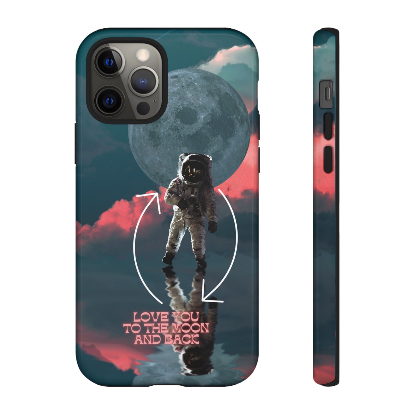 Love You to the Moon and Back: Romance-themed phone case for iPhone, Samsung Galaxy and Google Pixel devices