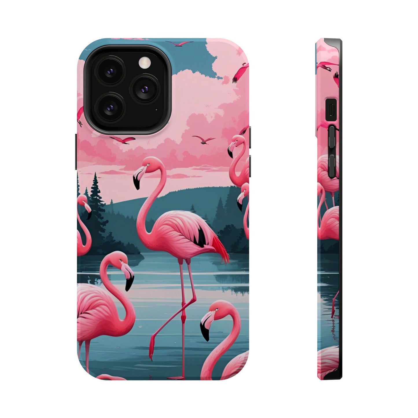 Velvet Skies Flamingo Case MagSafe phone case for Apple iPhone