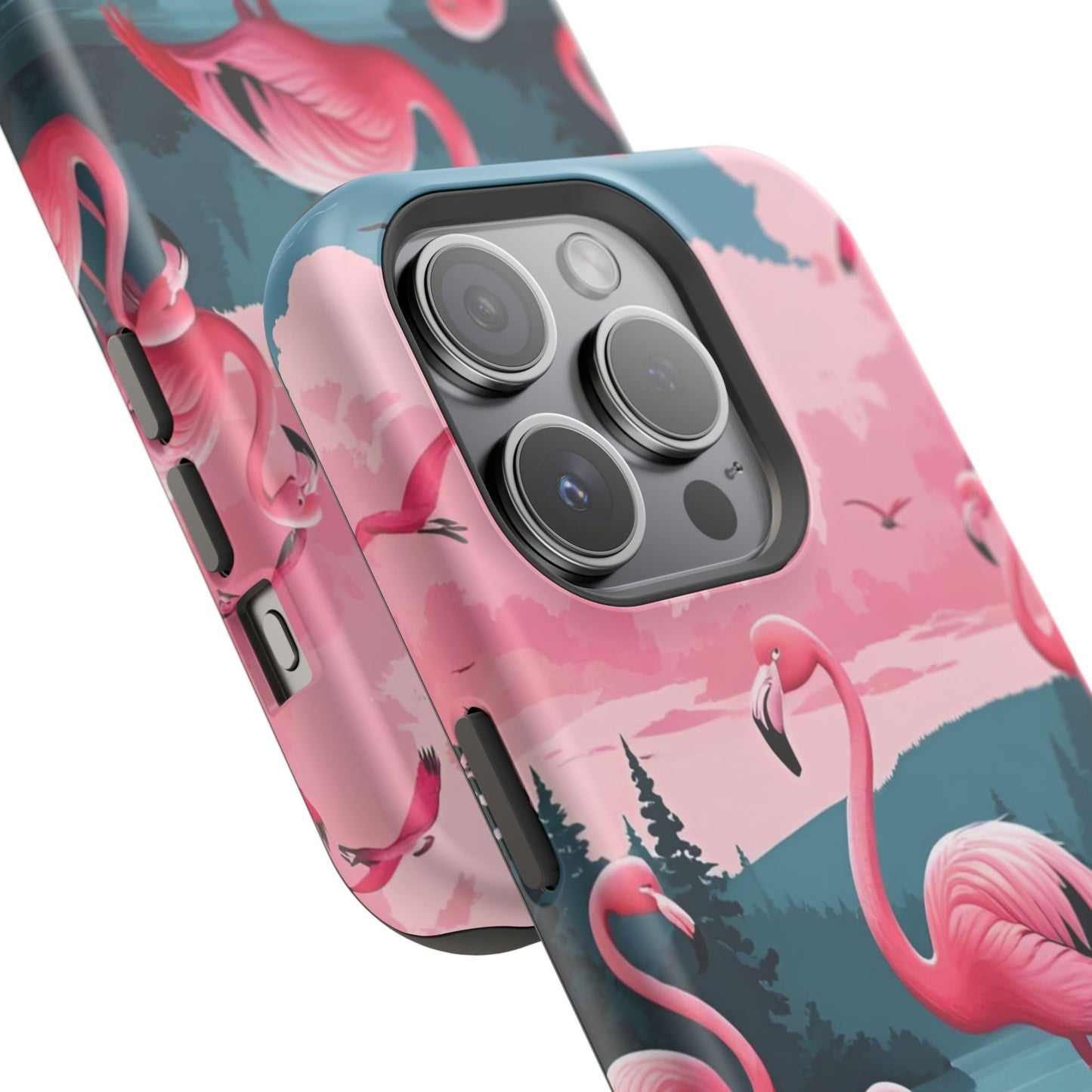 Velvet Skies Flamingo Case MagSafe phone case for Apple iPhone