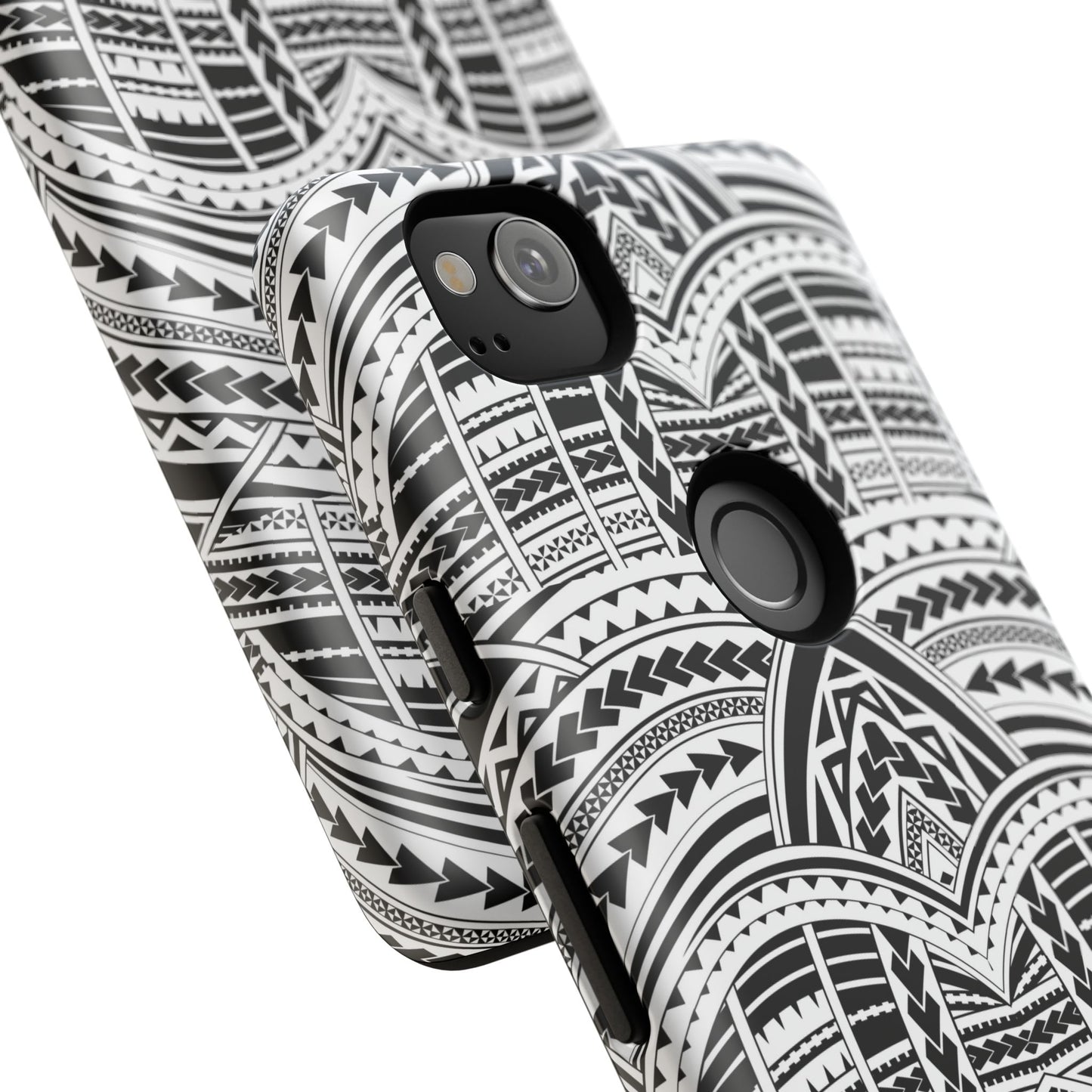 Tatoeage: telefoonhoesje met tribalpatroon voor iPhone, Samsung Galaxy en Google Pixel
