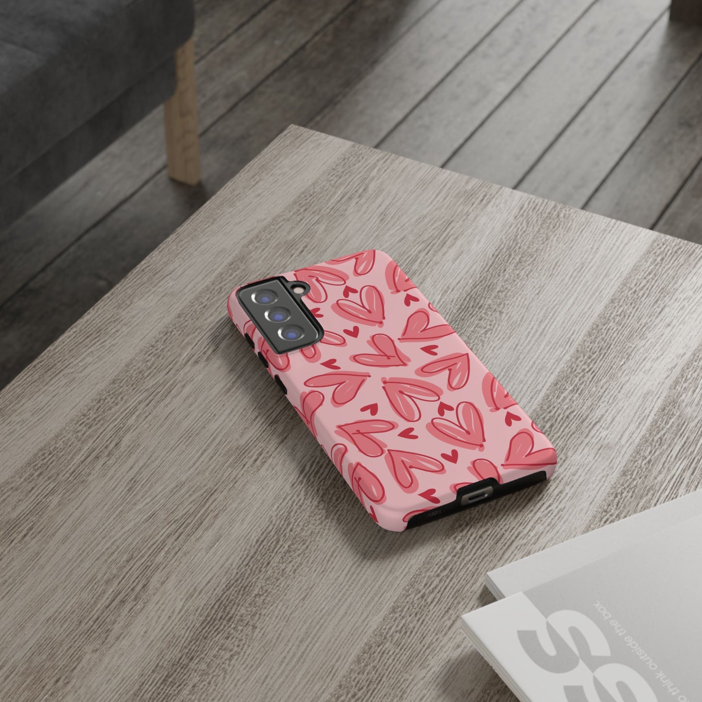 Hearts: Tough Case for iPhone, Samsung Galaxy and Google Pixel devices