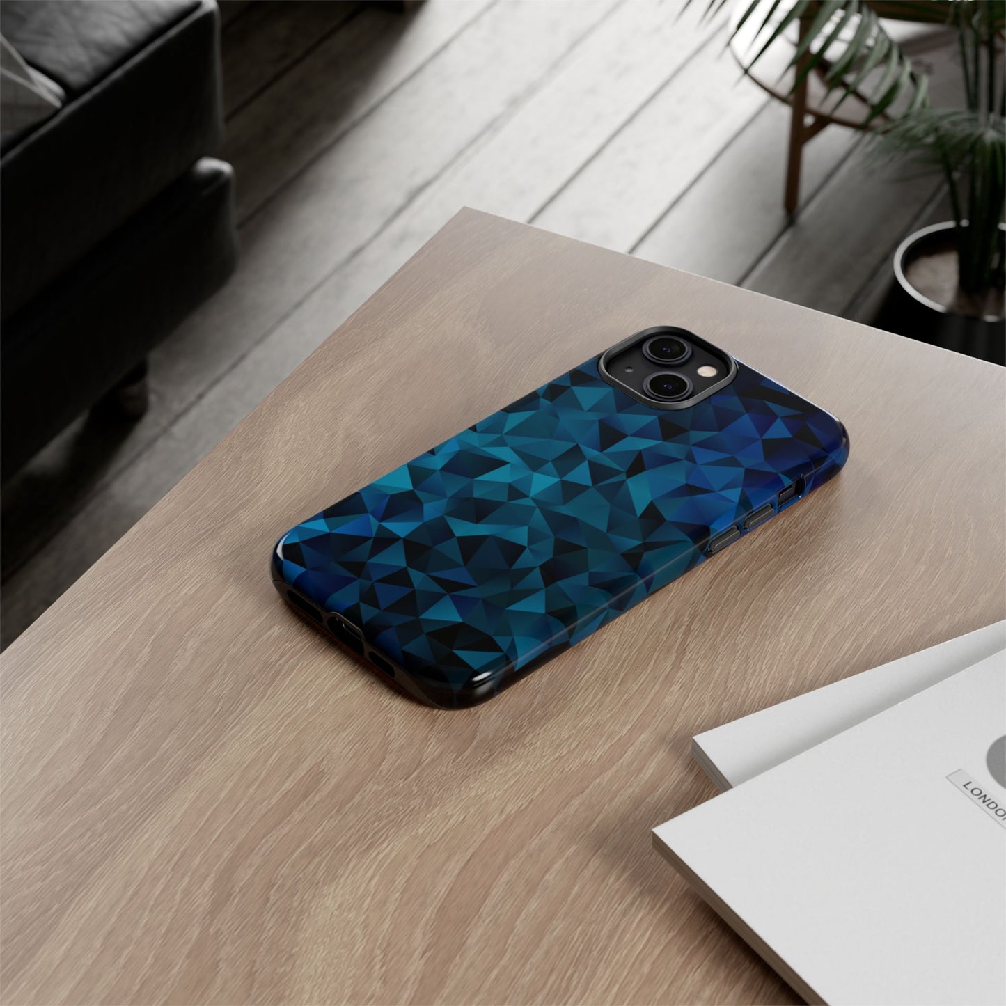 Blue Diamonds: Phone Case with Elegant Prints for iPhone, Samsung Galaxy and Google Pixel devices
