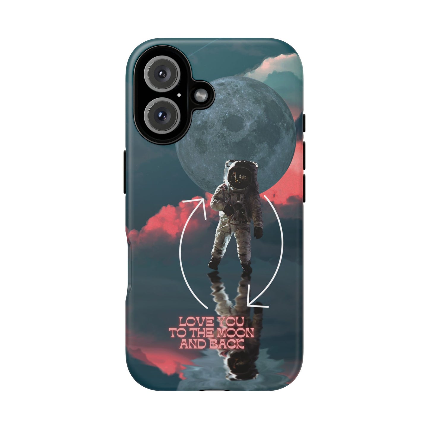Love You to the Moon and Back: Romance-themed phone case for iPhone, Samsung Galaxy and Google Pixel devices