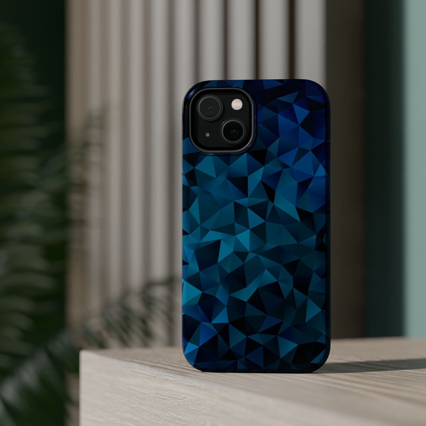 Blue Diamonds (MagSafe version): Elegant phone case for iPhone