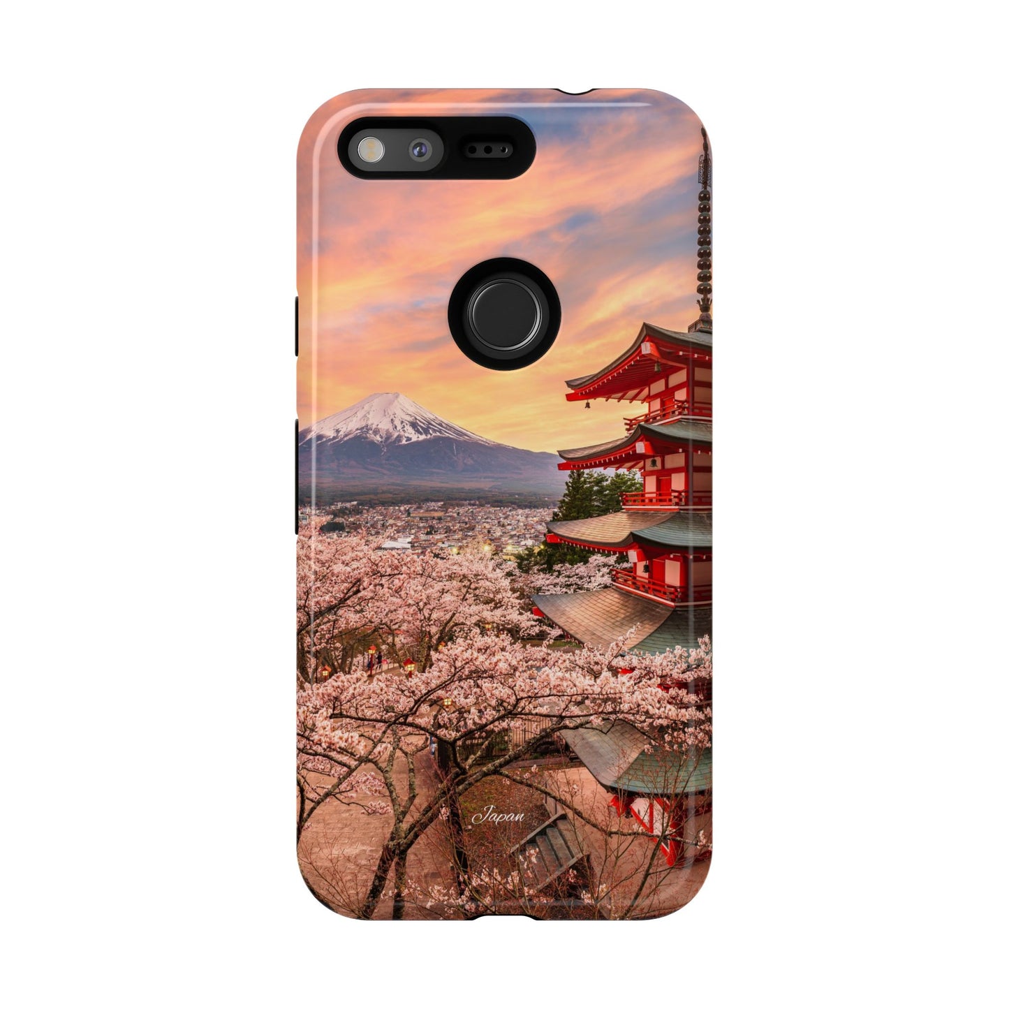 Cherry Blossoms Mt. Fuji phone case for iPhone, Galaxy and Pixel devices