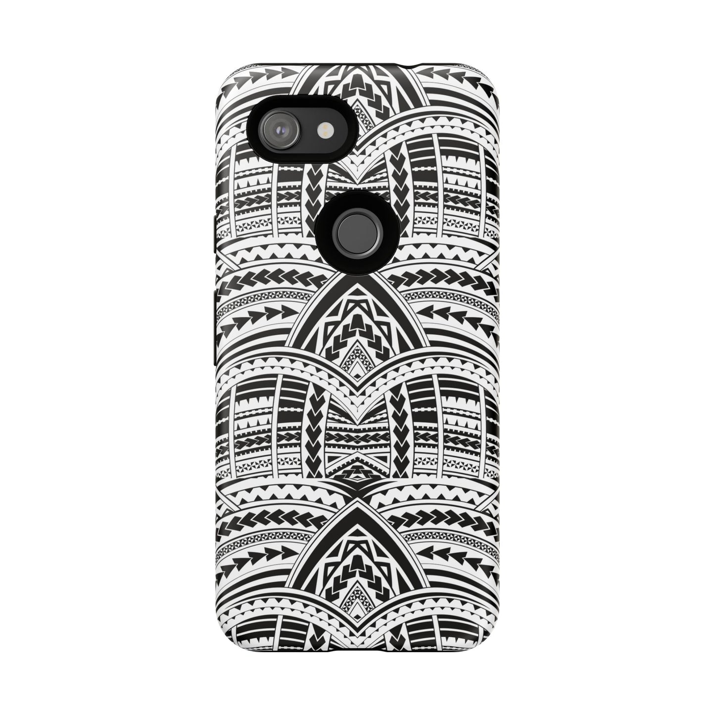 Tatoeage: telefoonhoesje met tribalpatroon voor iPhone, Samsung Galaxy en Google Pixel