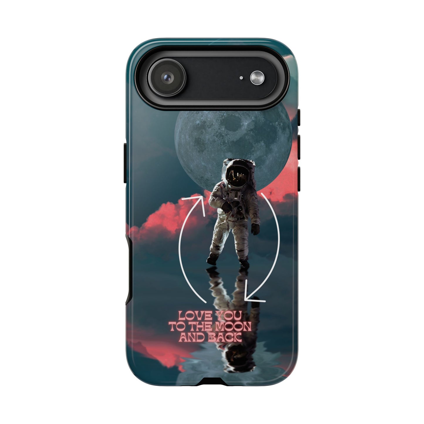 Love You to the Moon and Back: Romance-themed phone case for iPhone, Samsung Galaxy and Google Pixel devices
