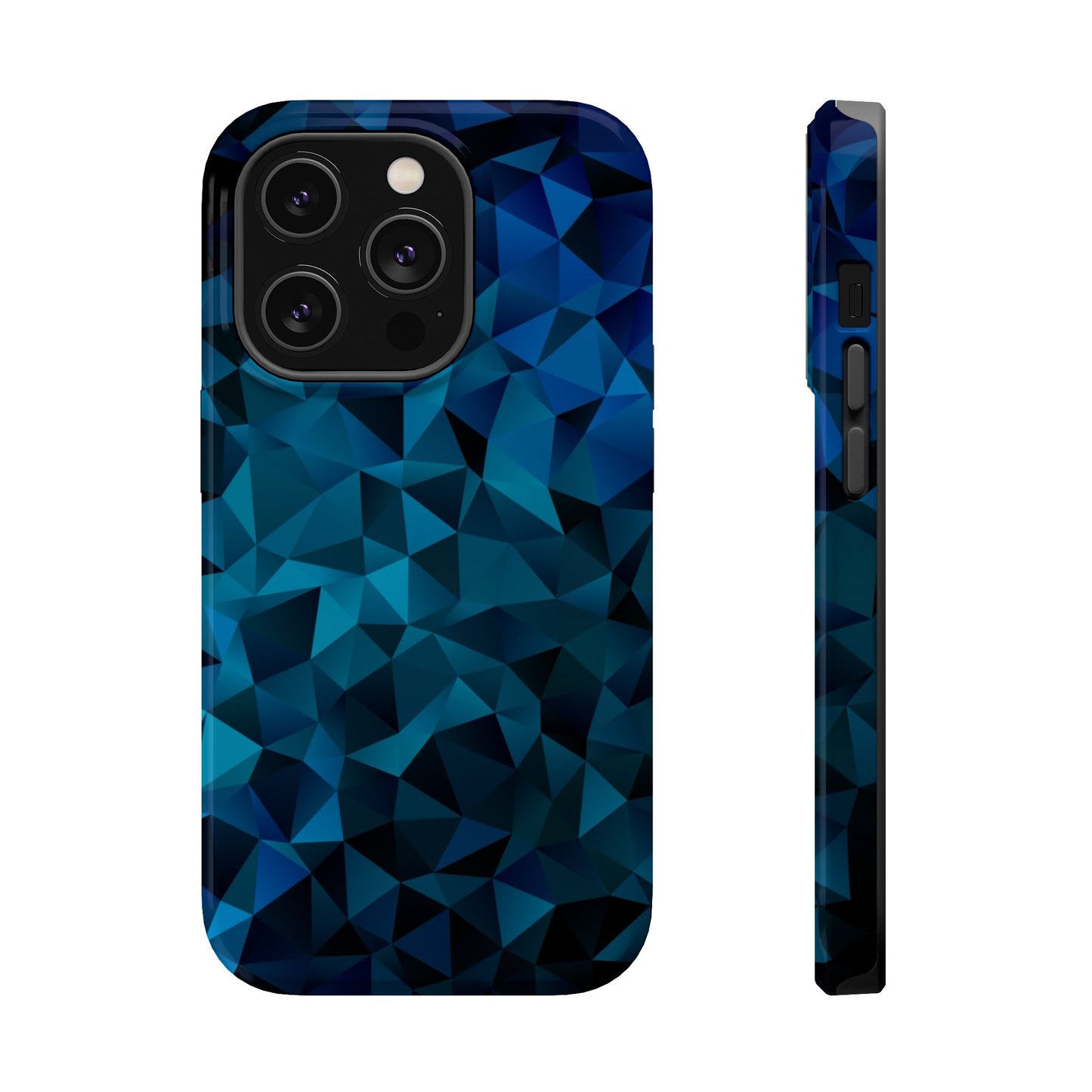 Blue Diamonds (MagSafe version): Elegant phone case for iPhone