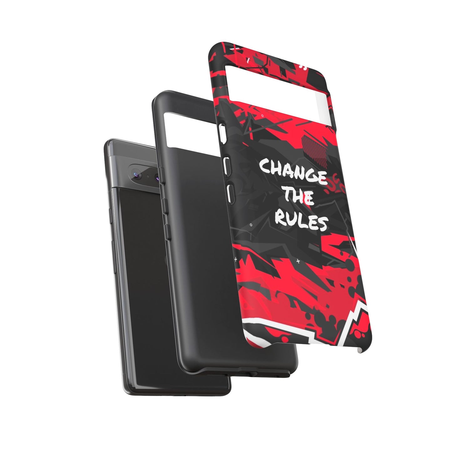 Verander de regels: stevige hoes voor iPhone-, Galaxy- en Pixel-apparaten