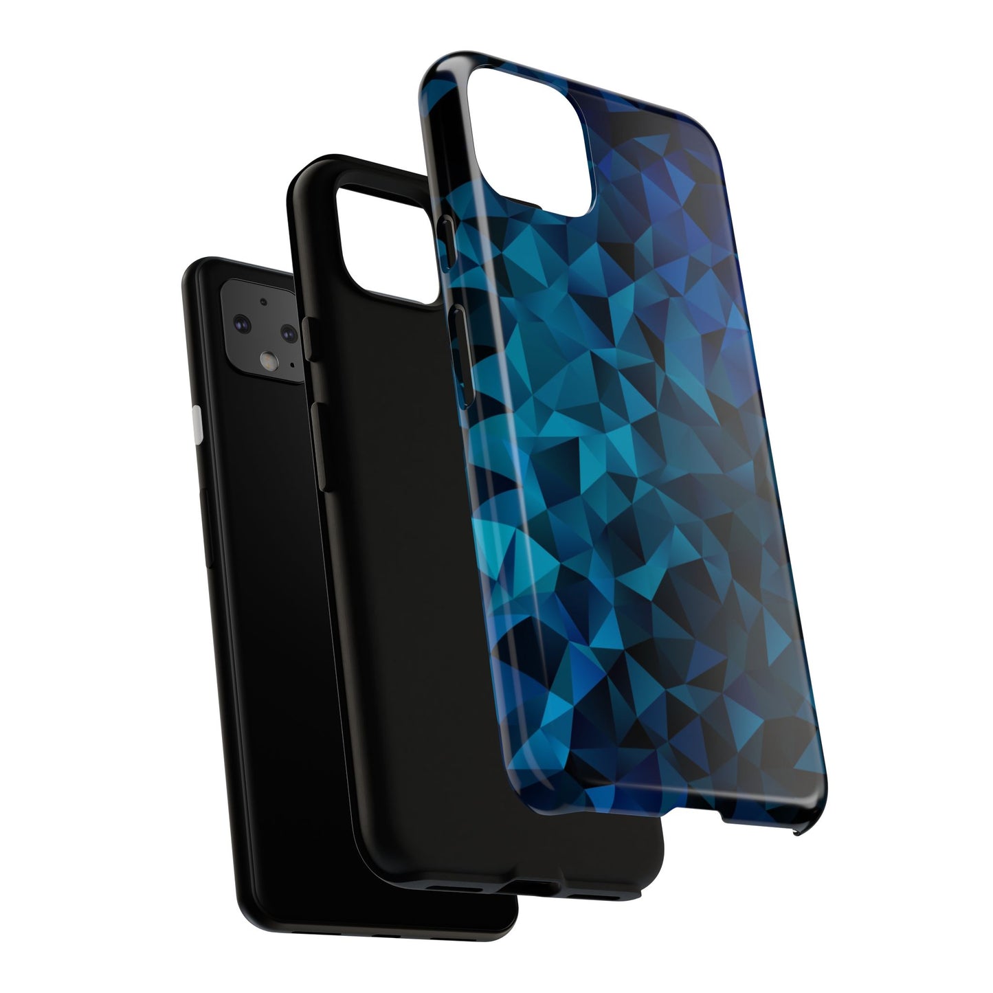 Blue Diamonds: Phone Case with Elegant Prints for iPhone, Samsung Galaxy and Google Pixel devices