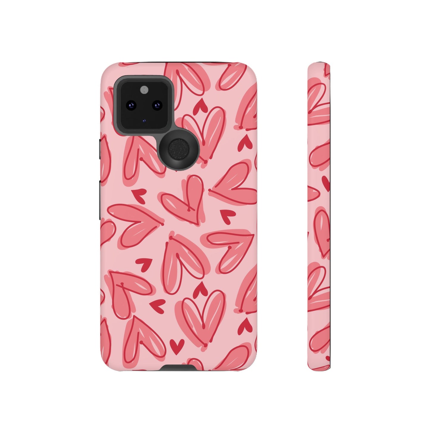 Hearts: Tough Case for iPhone, Samsung Galaxy and Google Pixel devices