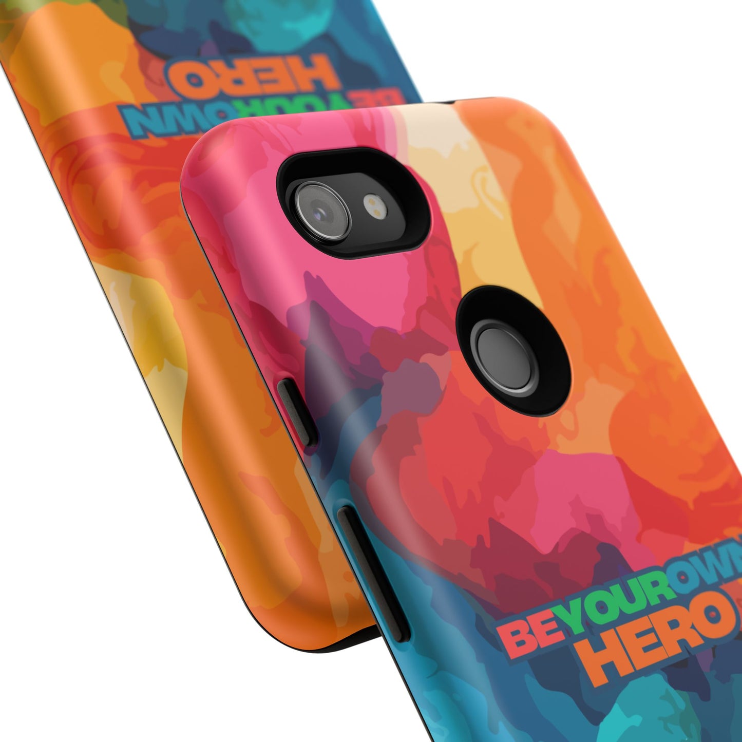 Be Your Own Hero: Tough Case for iPhone, Samsung Galaxy and Google Pixel