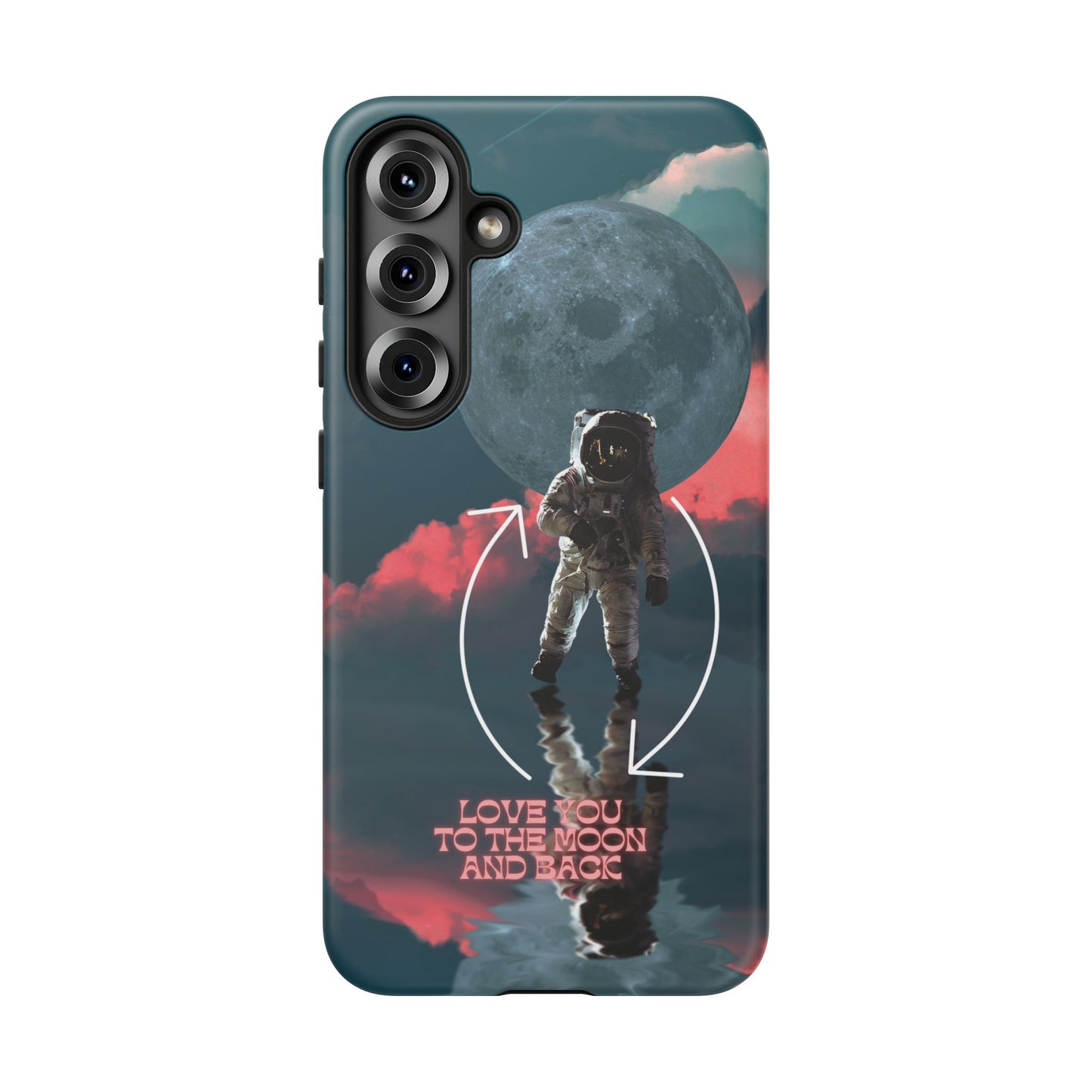 Love You to the Moon and Back: Romance-themed phone case for iPhone, Samsung Galaxy and Google Pixel devices