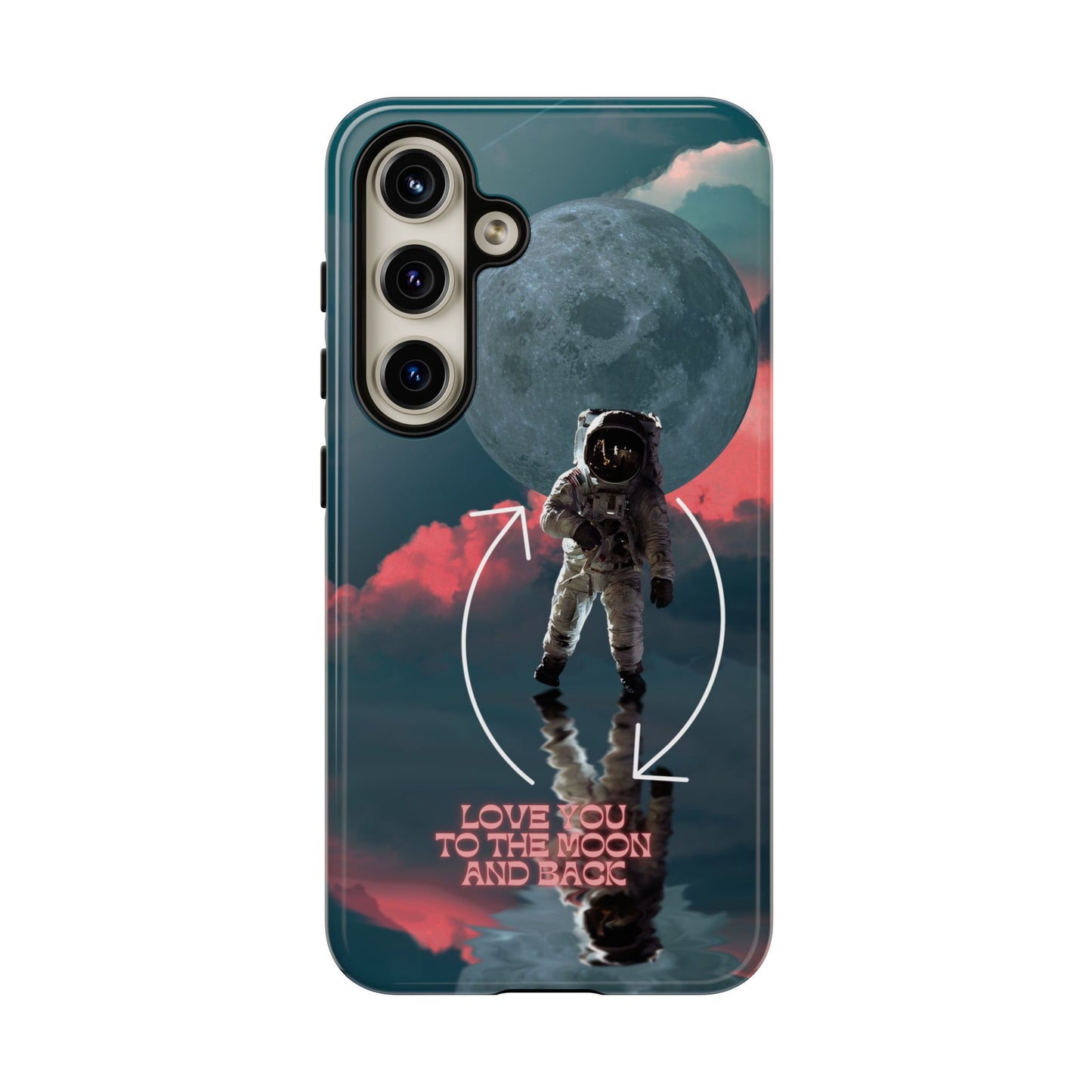 Love You to the Moon and Back: Romance-themed phone case for iPhone, Samsung Galaxy and Google Pixel devices