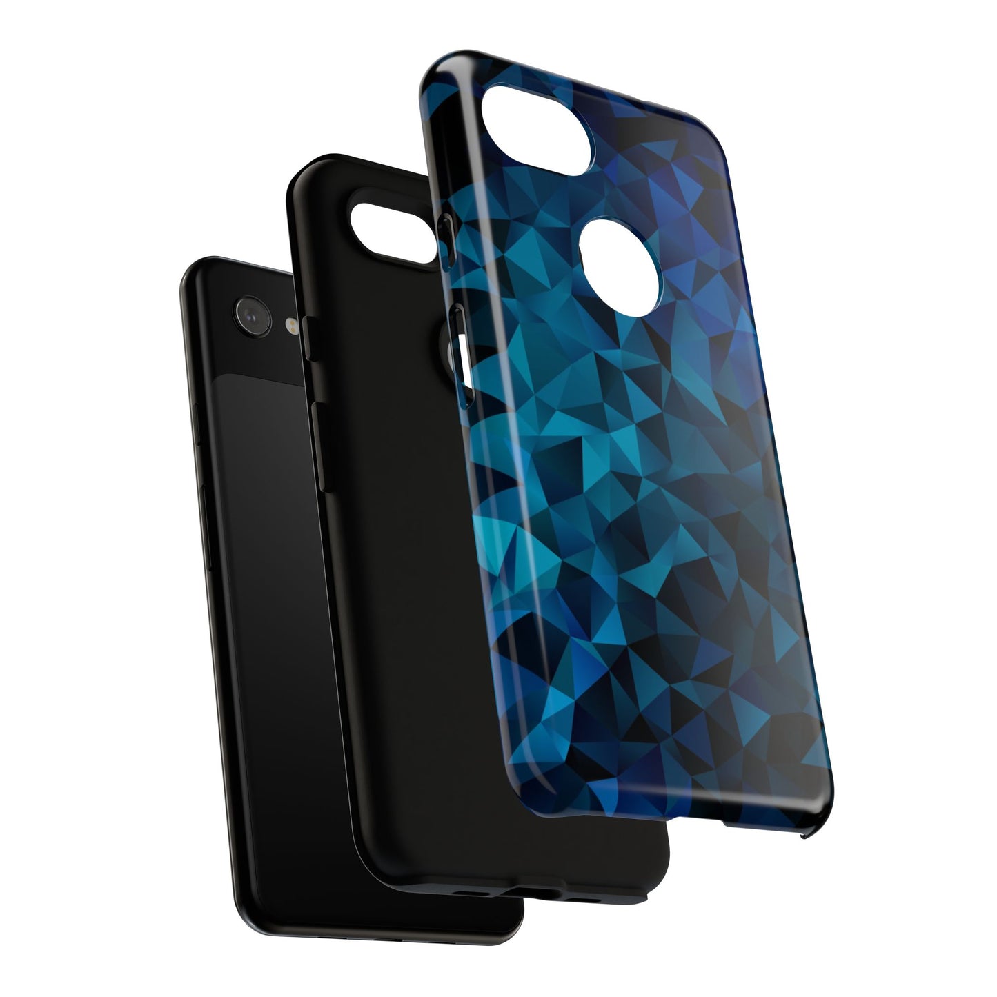 Blue Diamonds: Phone Case with Elegant Prints for iPhone, Samsung Galaxy and Google Pixel devices