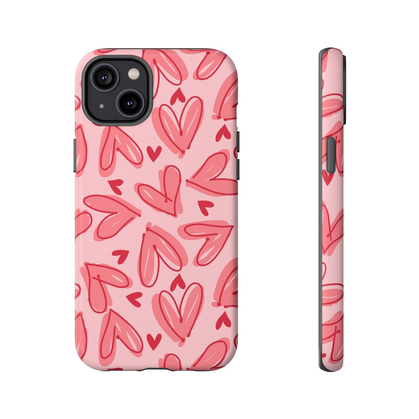 Hearts: Tough Case for iPhone, Samsung Galaxy and Google Pixel devices